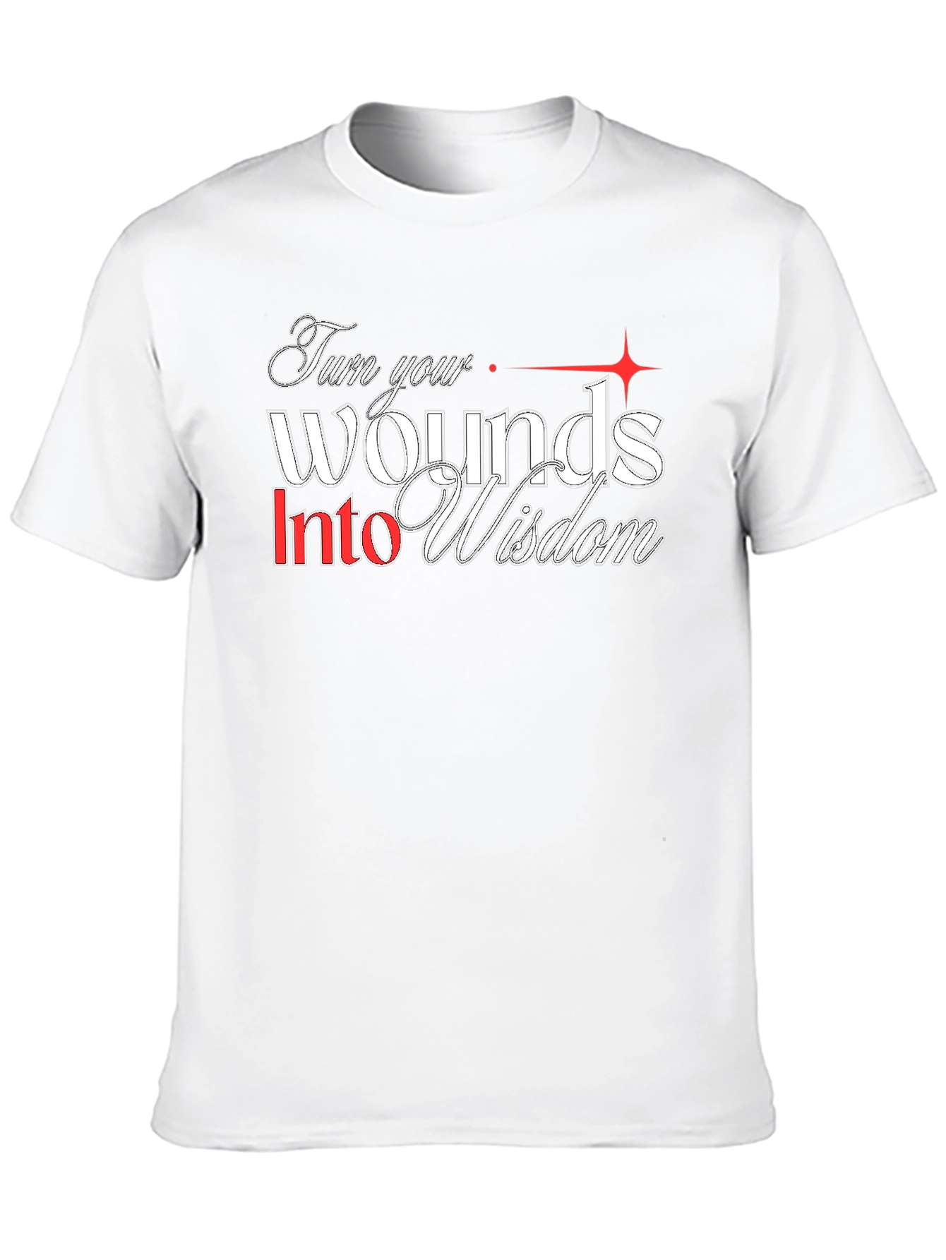Turn Your Wounds Into Wisdom Graphic Tee - Black