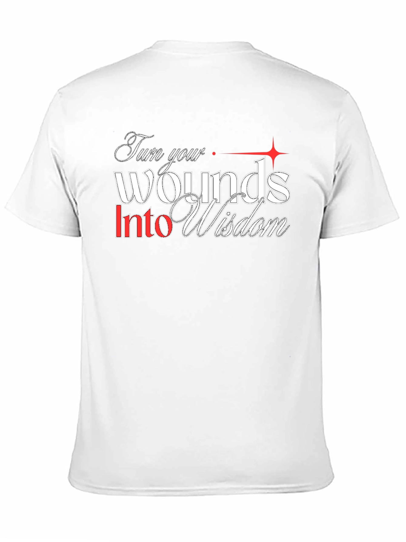 Turn Your Wounds Into Wisdom Graphic Tee - Black