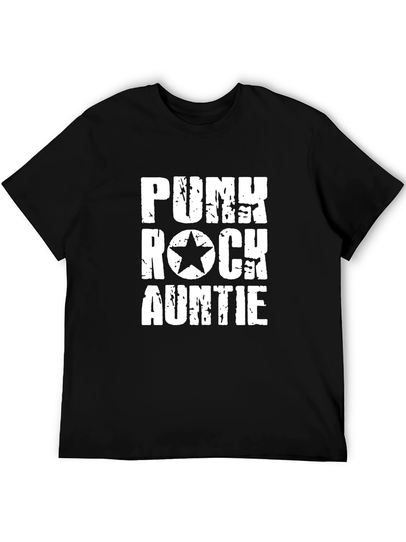 Punk Rock Auntie T-Shirt - Black Graphic Tee