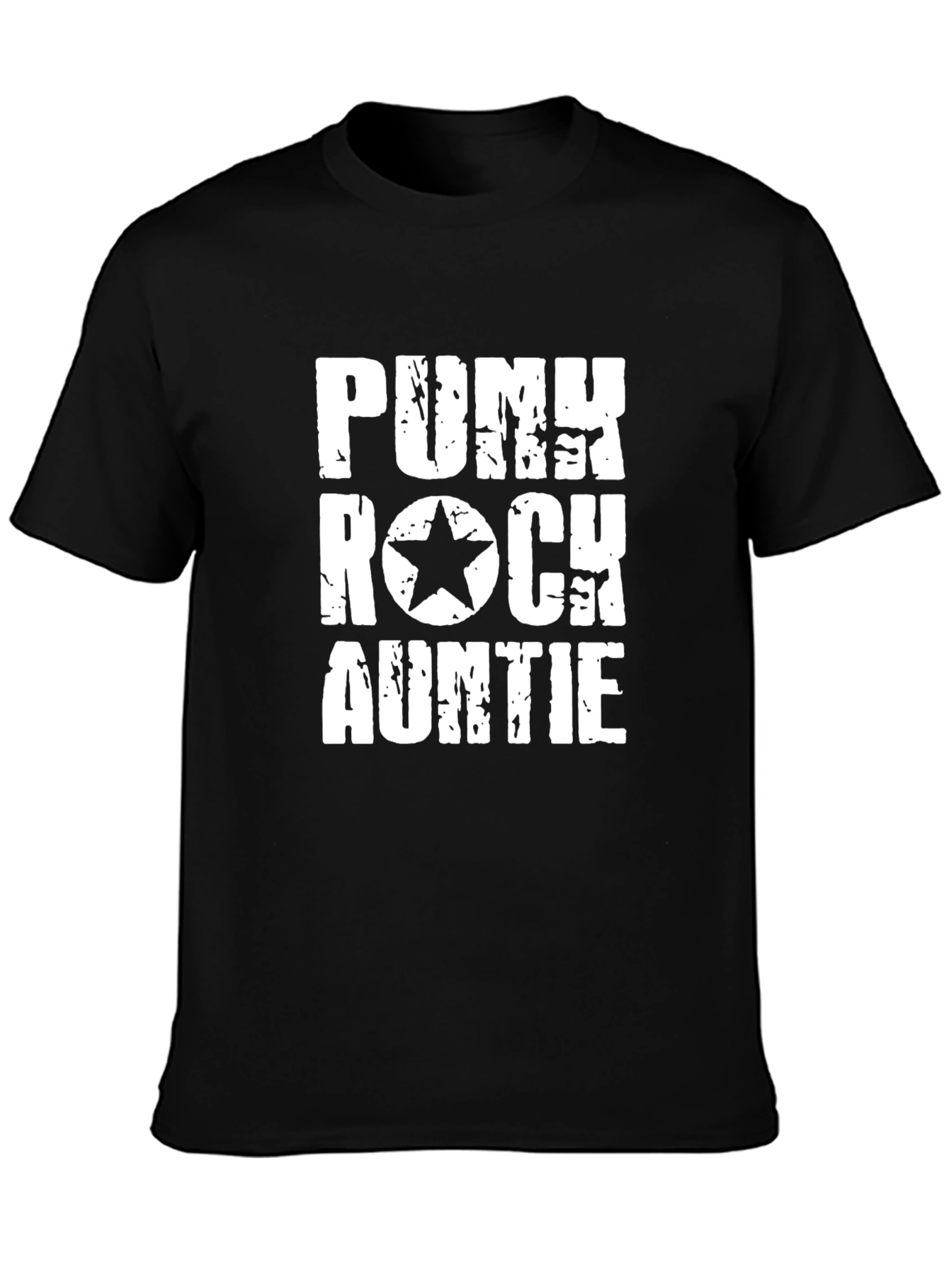 Punk Rock Auntie T-Shirt - Black Graphic Tee