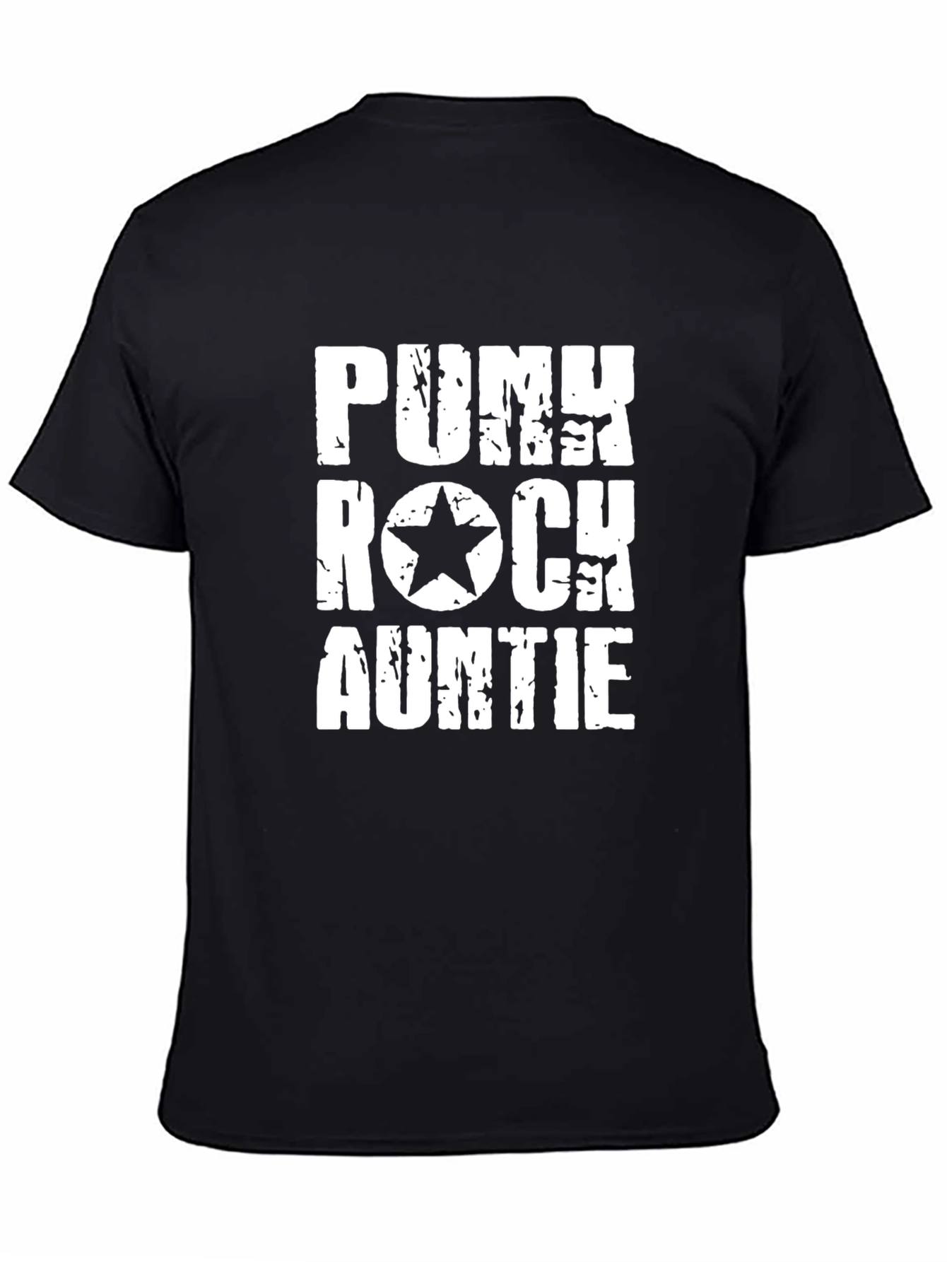 Punk Rock Auntie T-Shirt - Black Graphic Tee