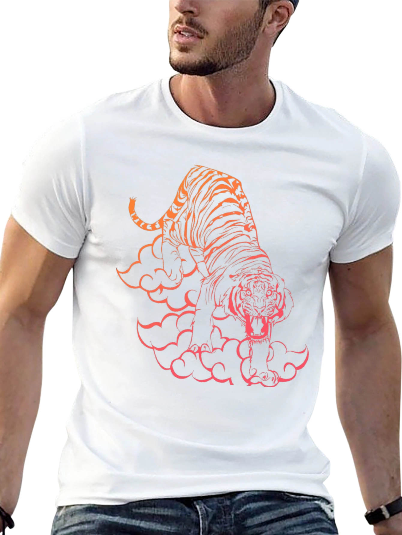 Tiger Graphic Black T-Shirt