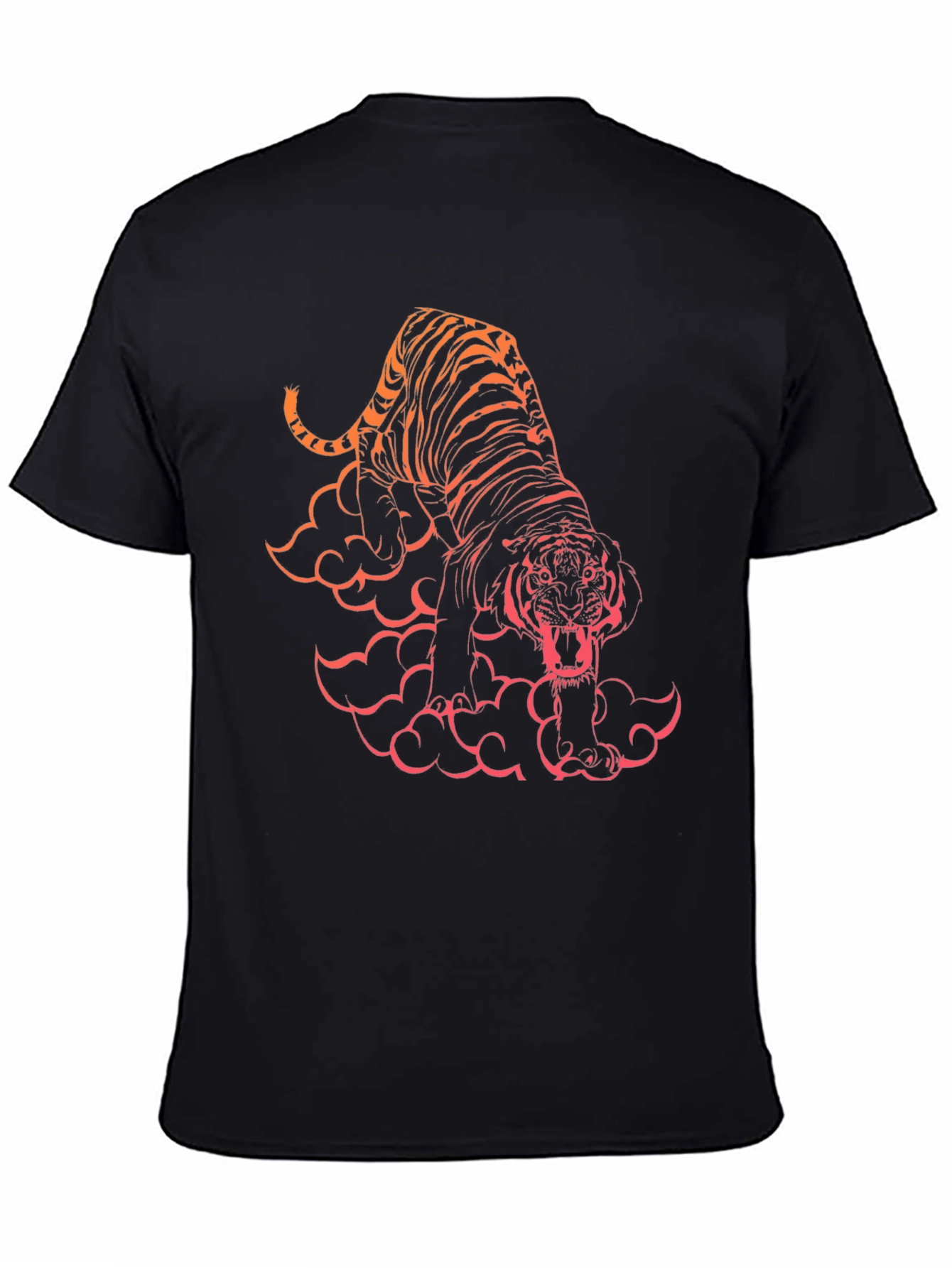 Tiger Graphic Black T-Shirt