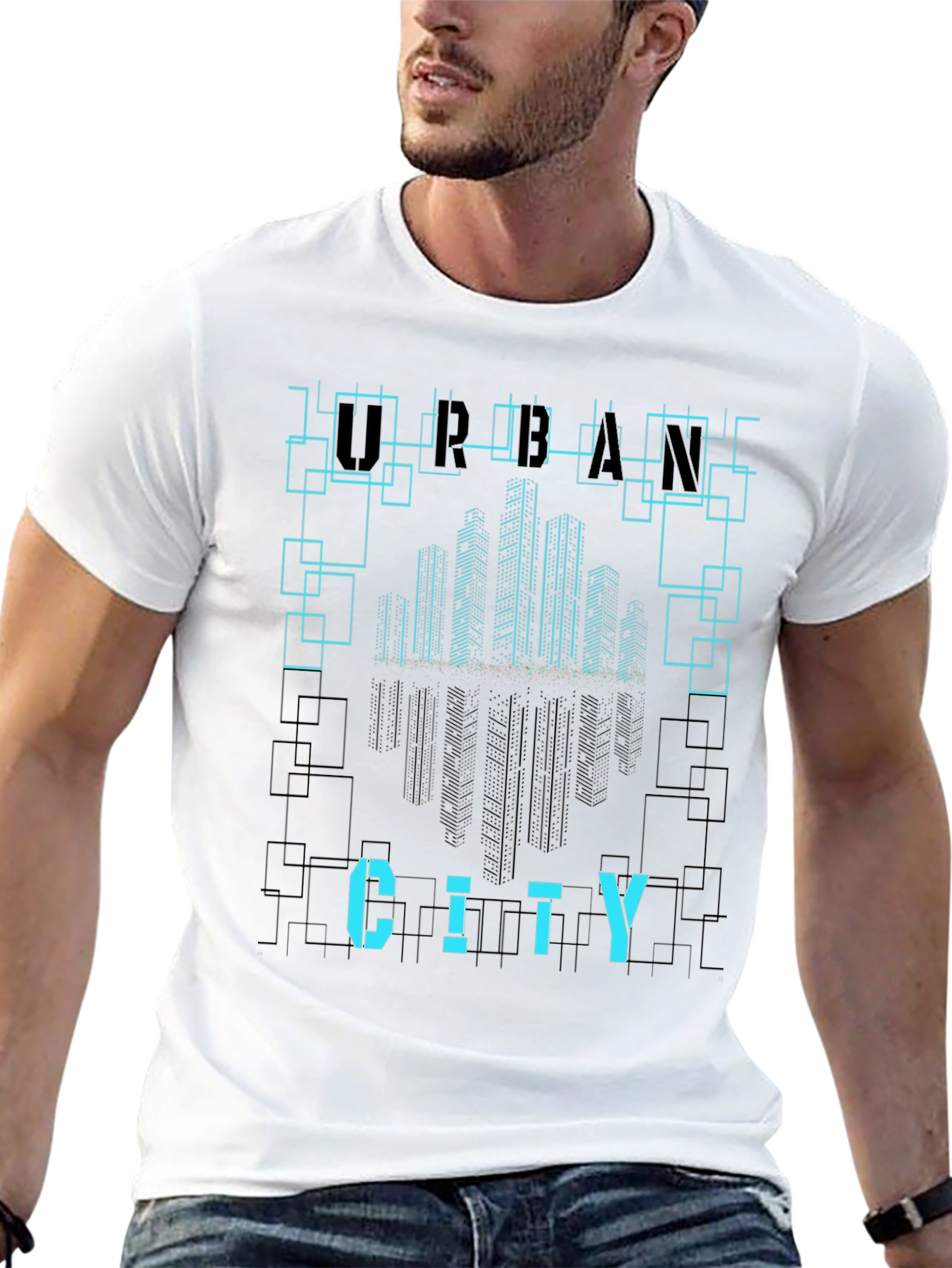 Urban City Graphic Tee - Stylish Modern Design