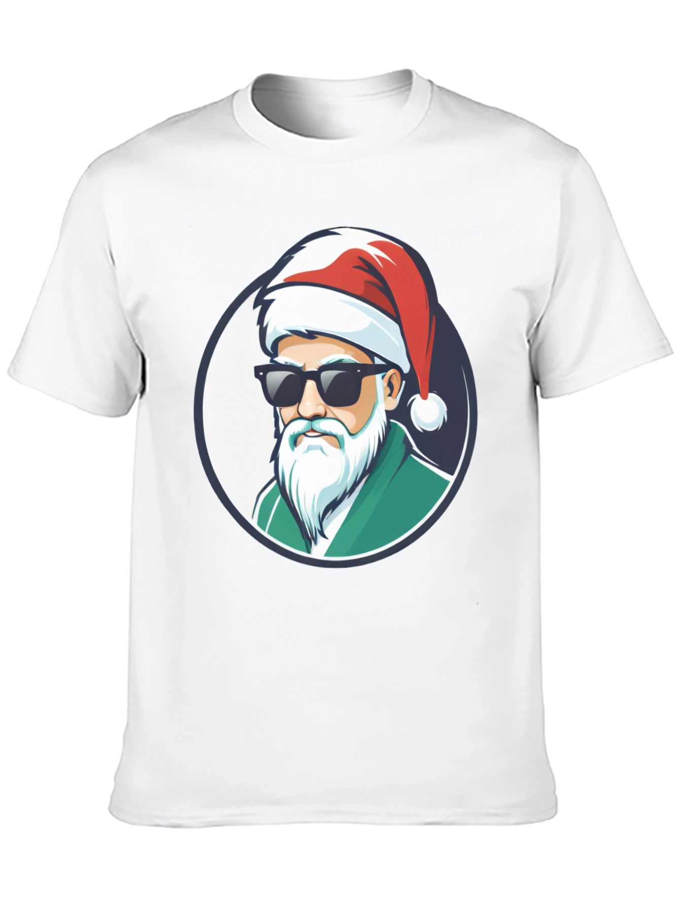 Cool Santa Graphic Tee - Holiday Style