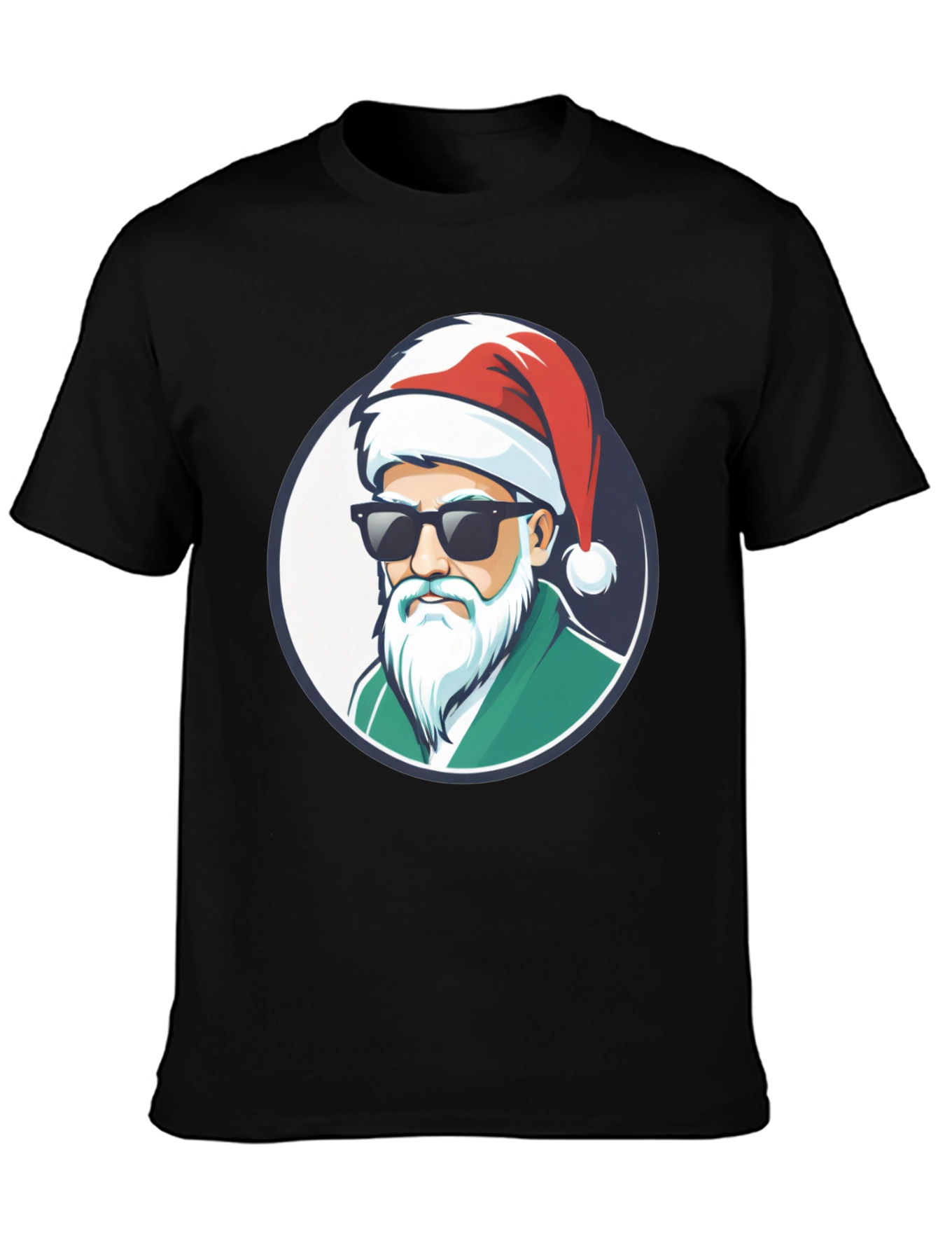 Cool Santa Graphic Tee - Holiday Style