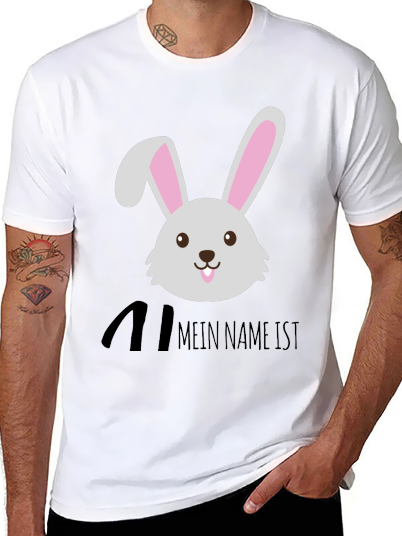Cute Rabbit T-Shirt - Mein Name Ist! Design