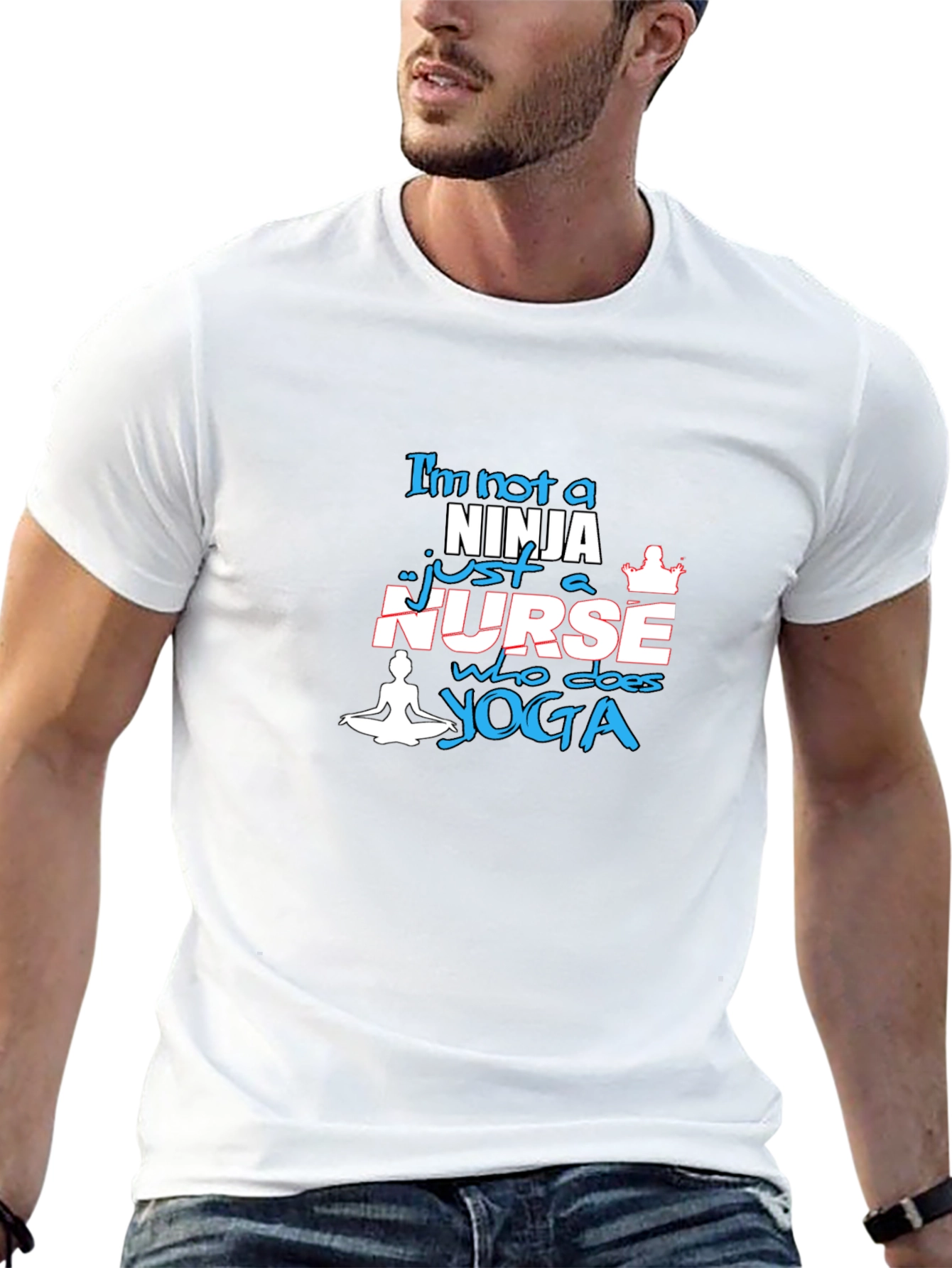 Yoga Nurse T-Shirt - Black Comfortable Fit