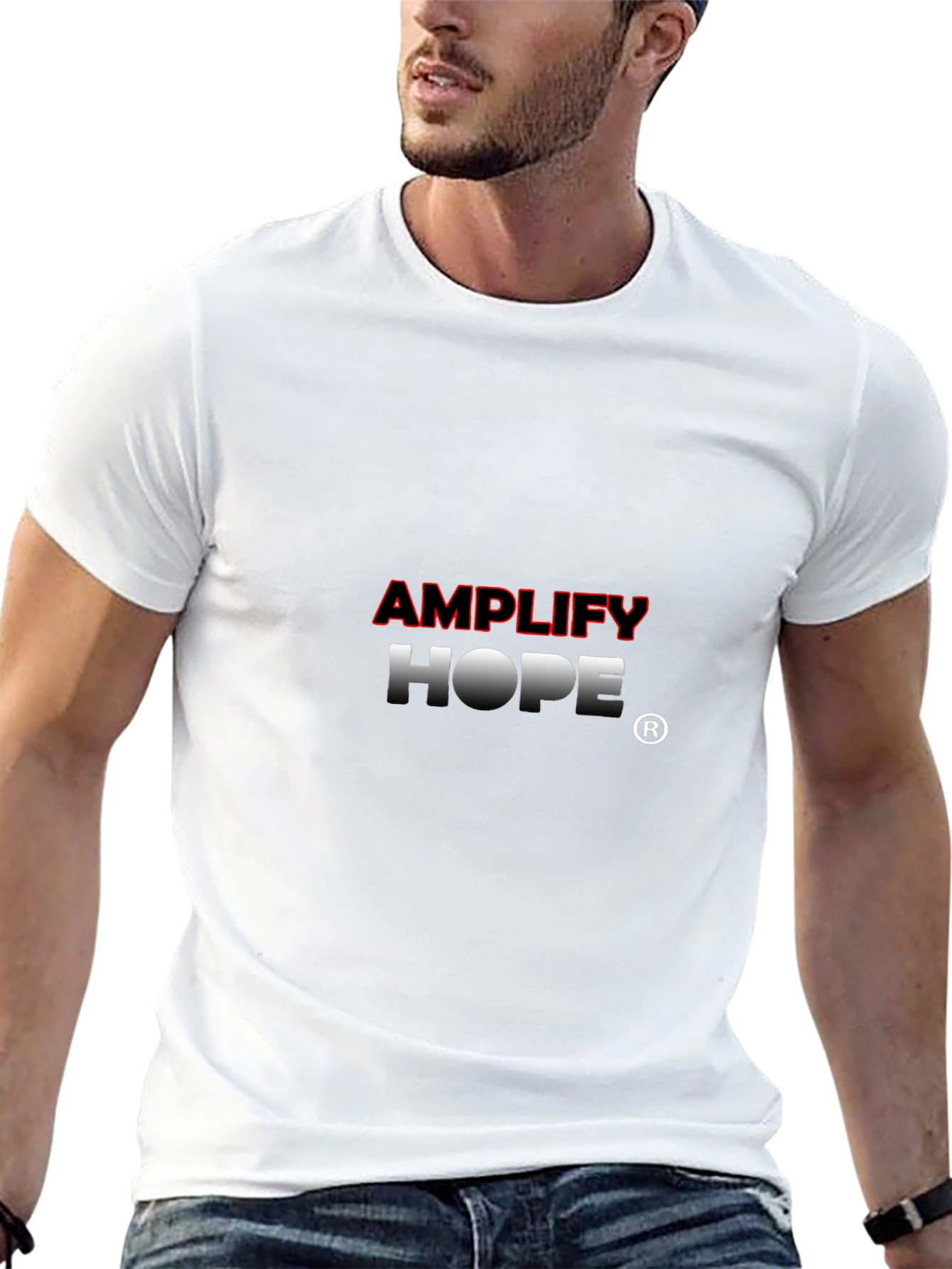 Amplify Hope Graphic T-Shirt - Premium Black Tee