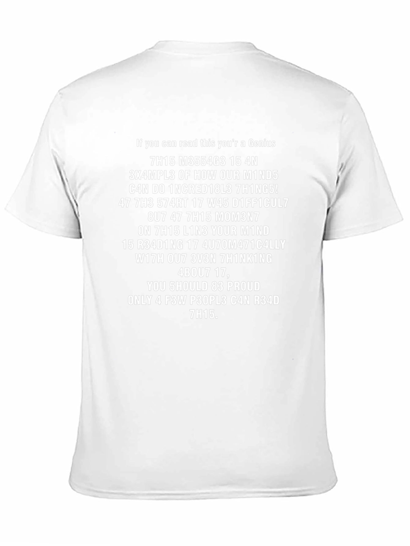 Genius Brain Teaser T-Shirt - Funny Optical Illusion Tee