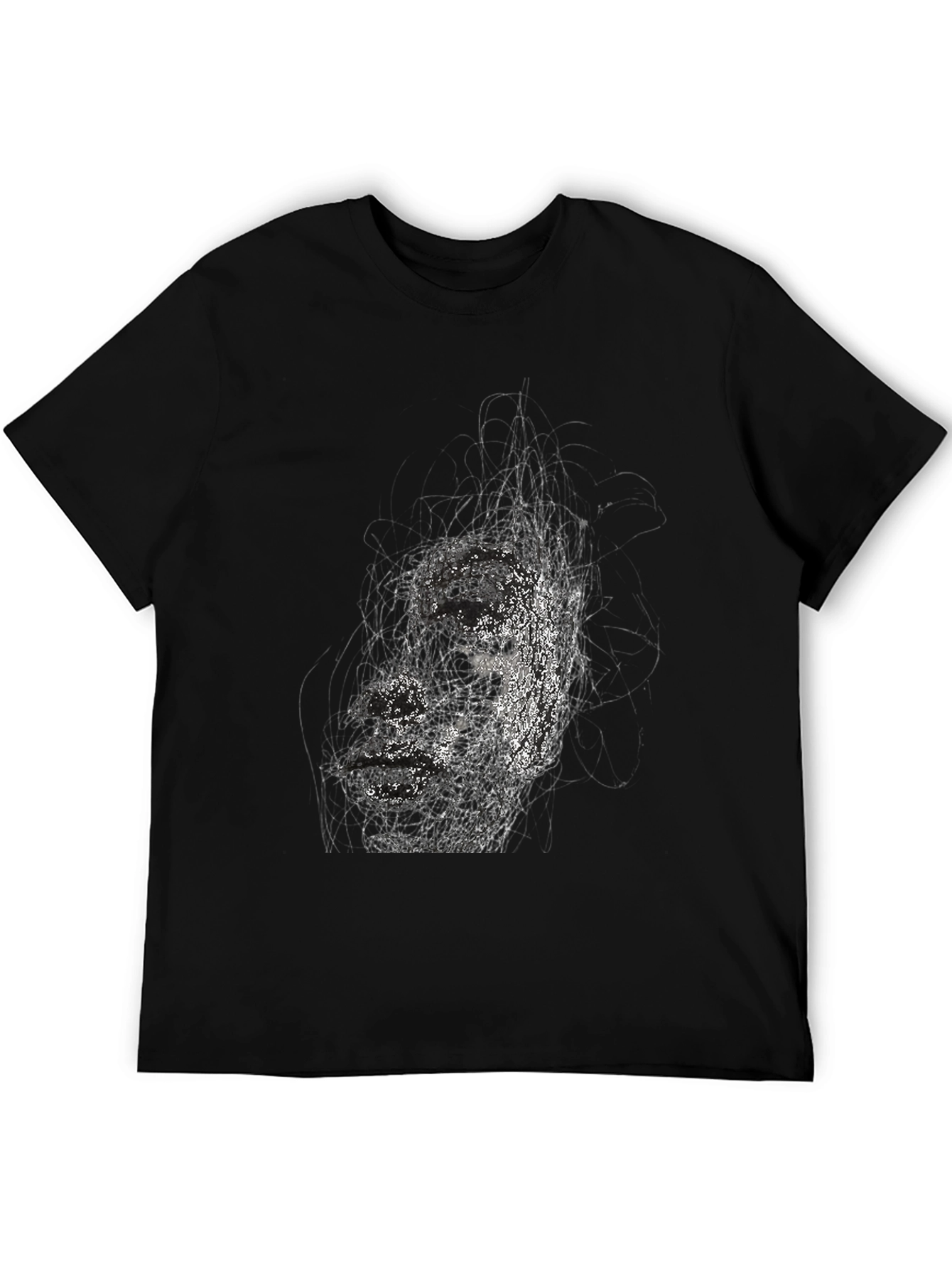 Abstract Black T-Shirt