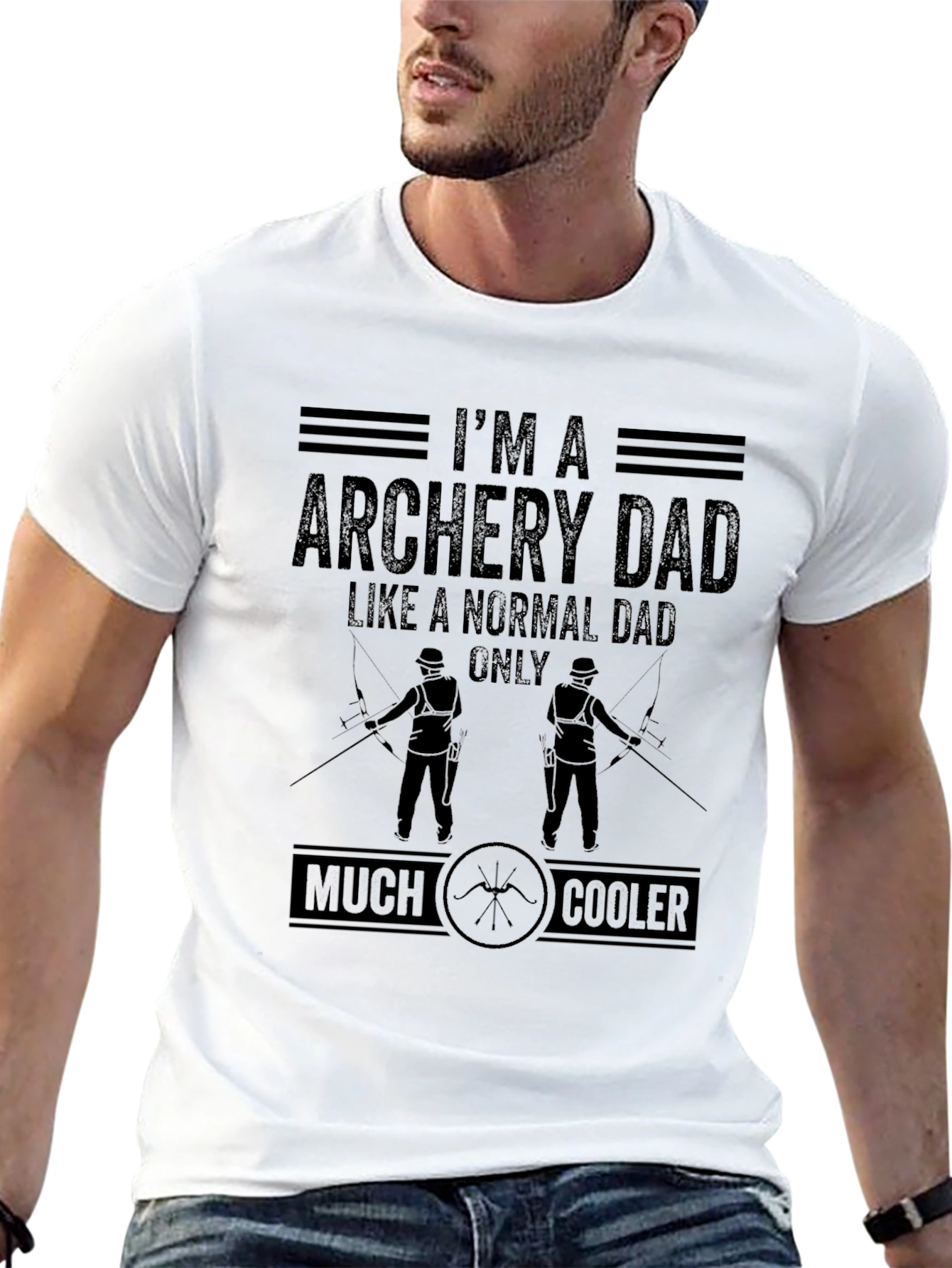 Archery Dad T-Shirt - Cool Fathers Day Gift