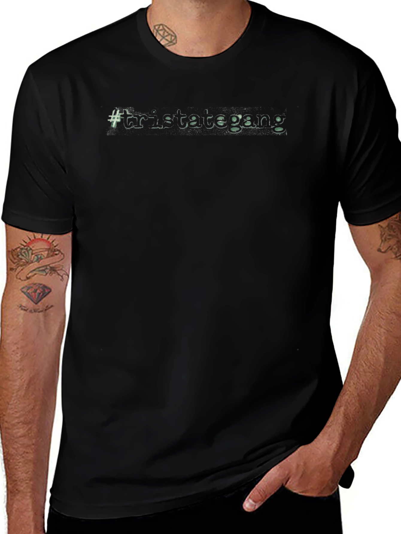 Tristate Gang Black Graphic T-Shirt