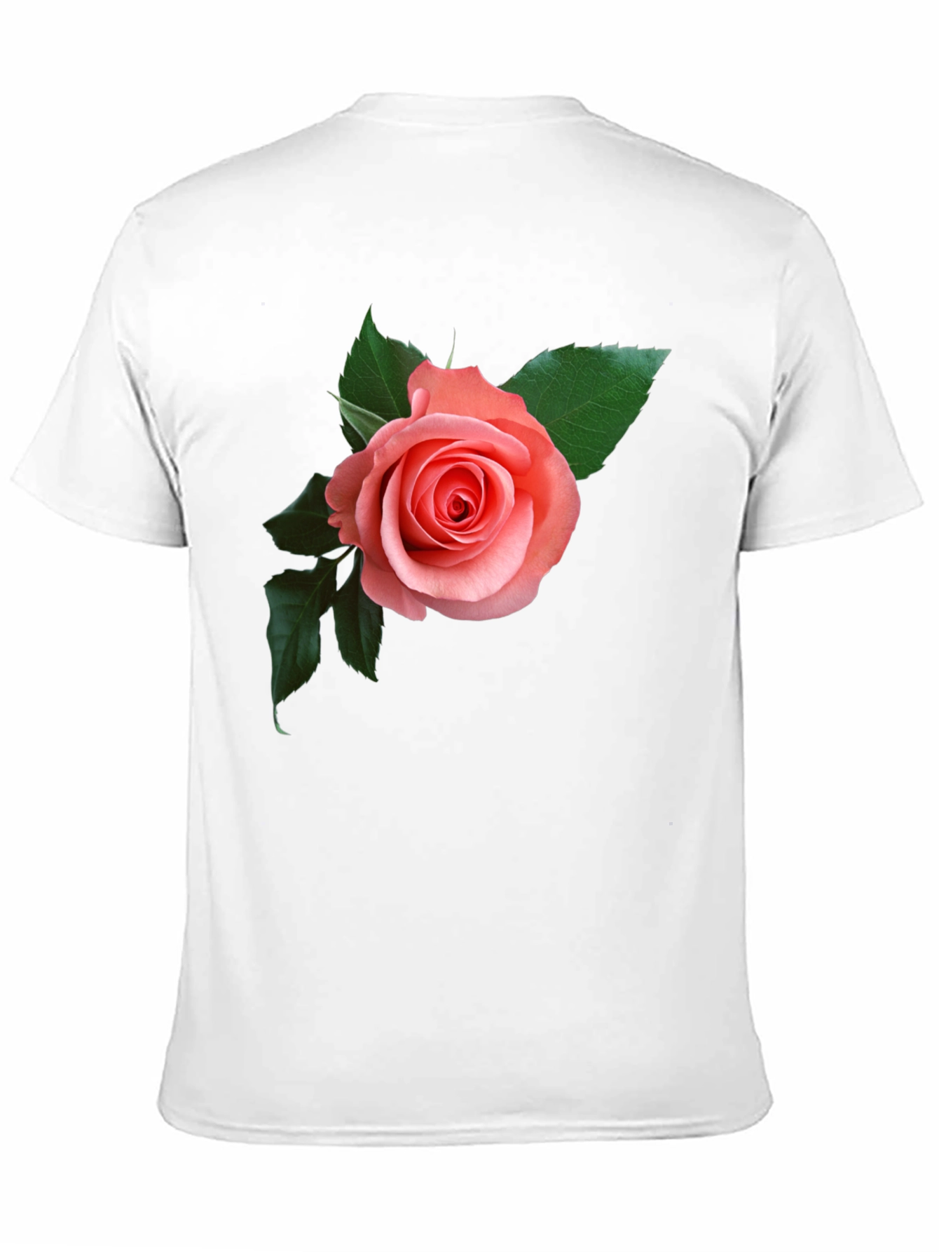 Rose Graphic Black T-Shirt - Floral Design