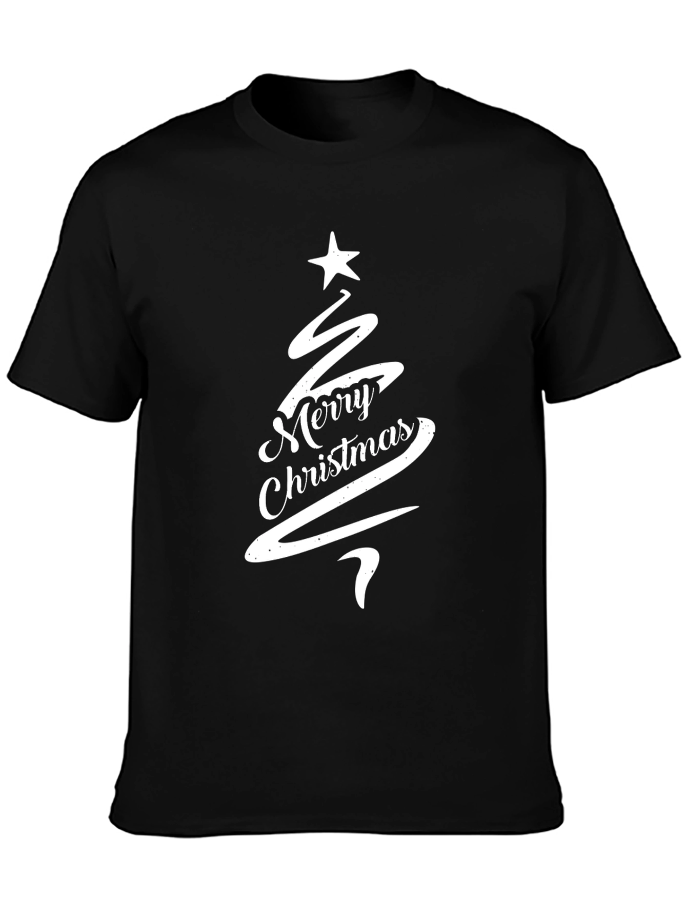 Merry Christmas Tree Graphic Tee - Holiday Style
