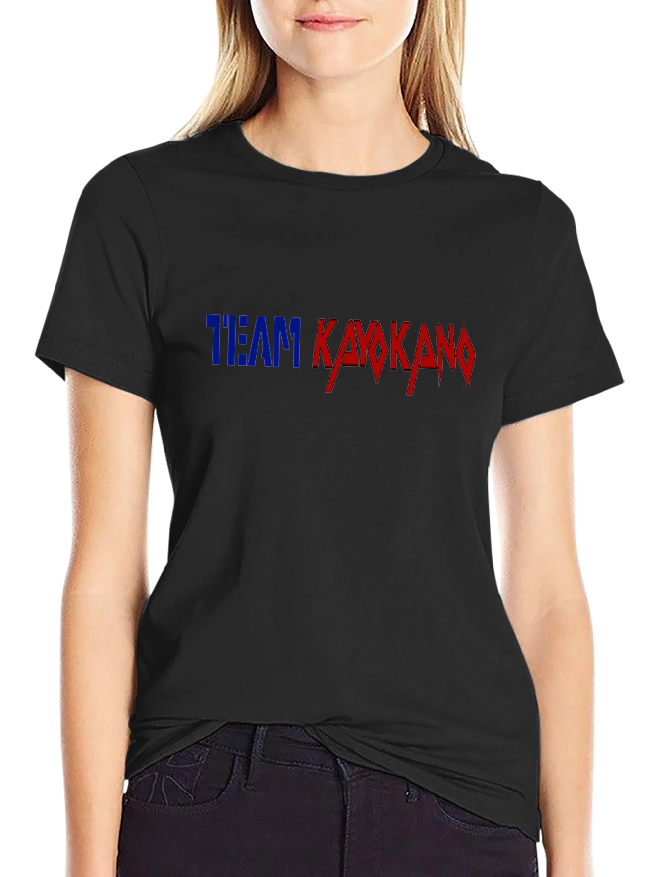 Team Kayokano Black Graphic Tee