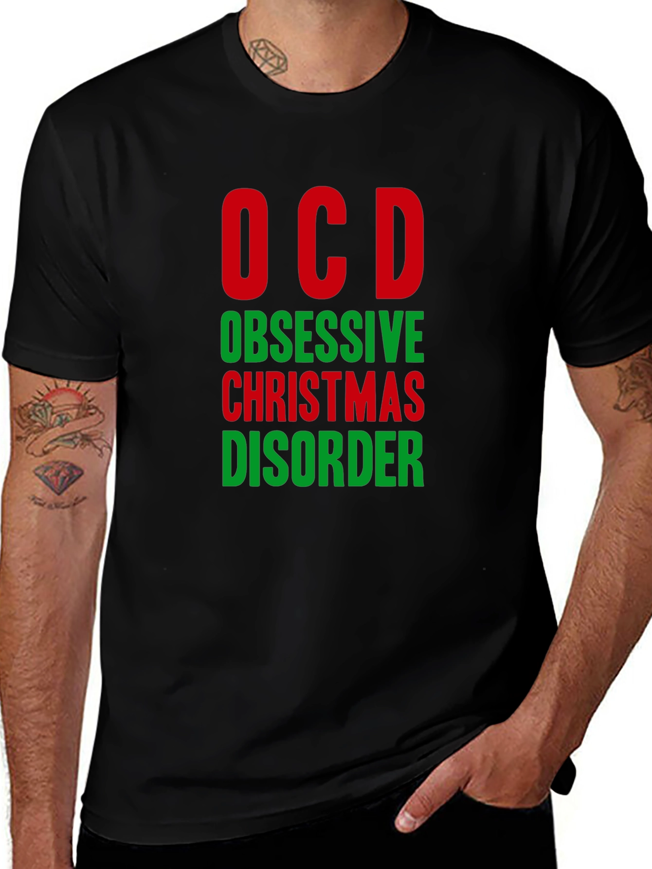 OCD Obsessive Christmas Disorder Funny T-Shirt
