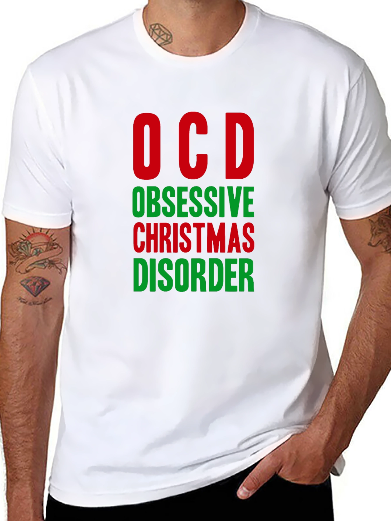 OCD Obsessive Christmas Disorder Funny T-Shirt