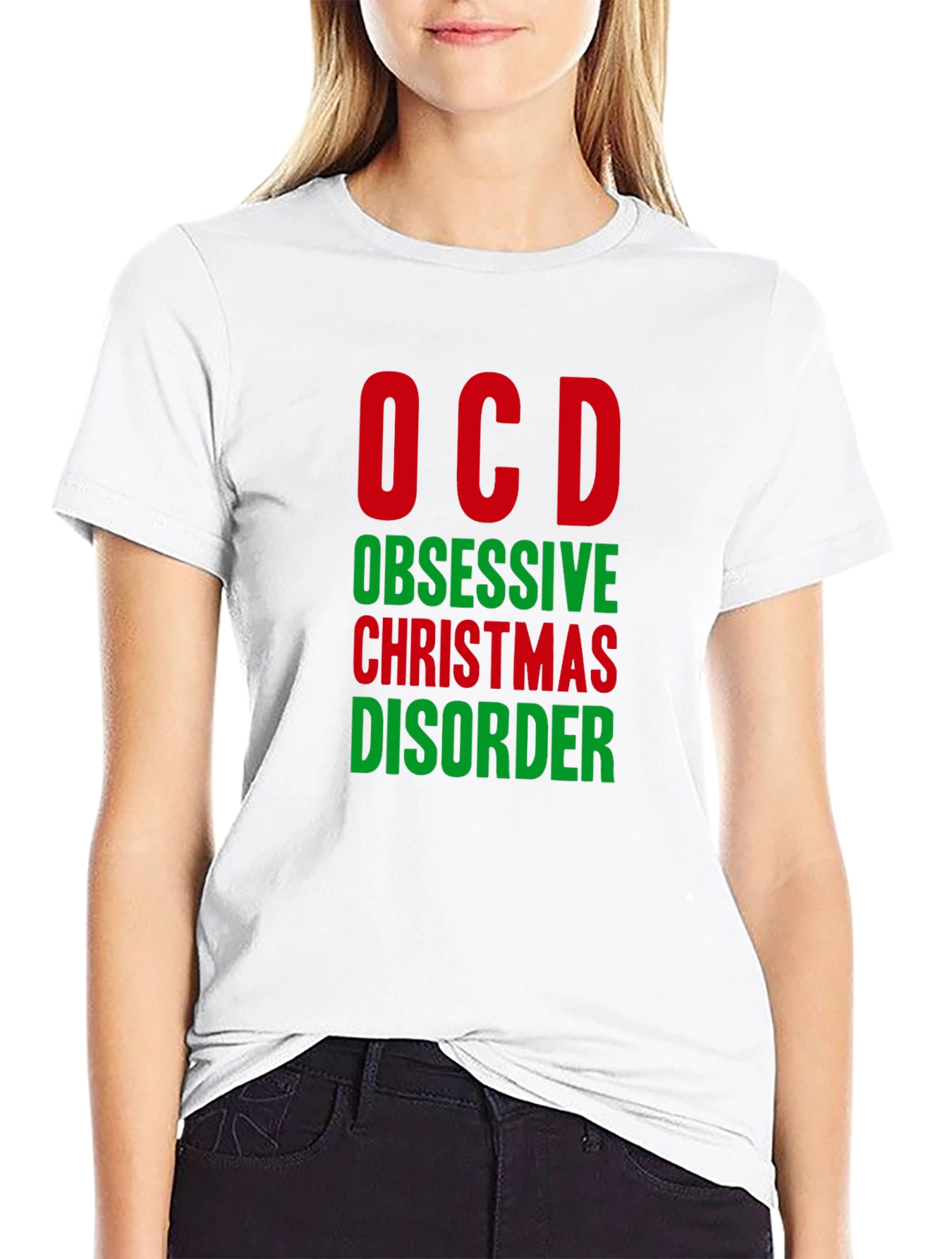 OCD Obsessive Christmas Disorder Funny T-Shirt