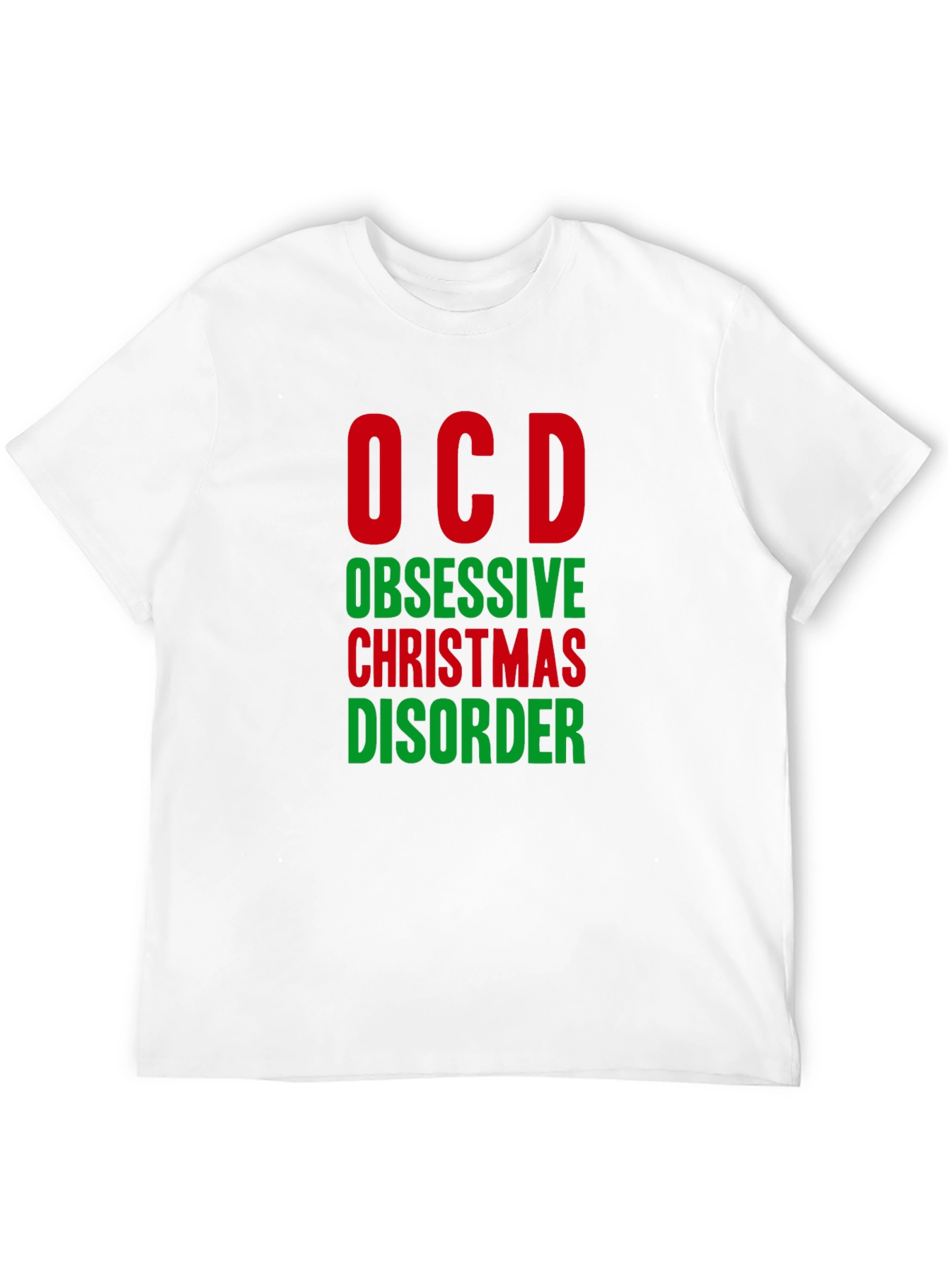 OCD Obsessive Christmas Disorder Funny T-Shirt