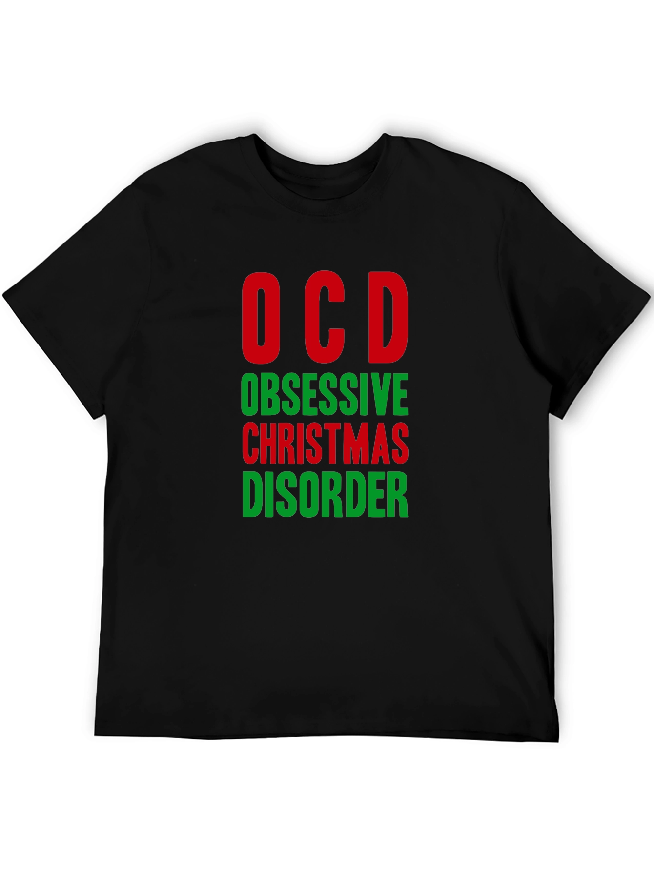 OCD Obsessive Christmas Disorder Funny T-Shirt