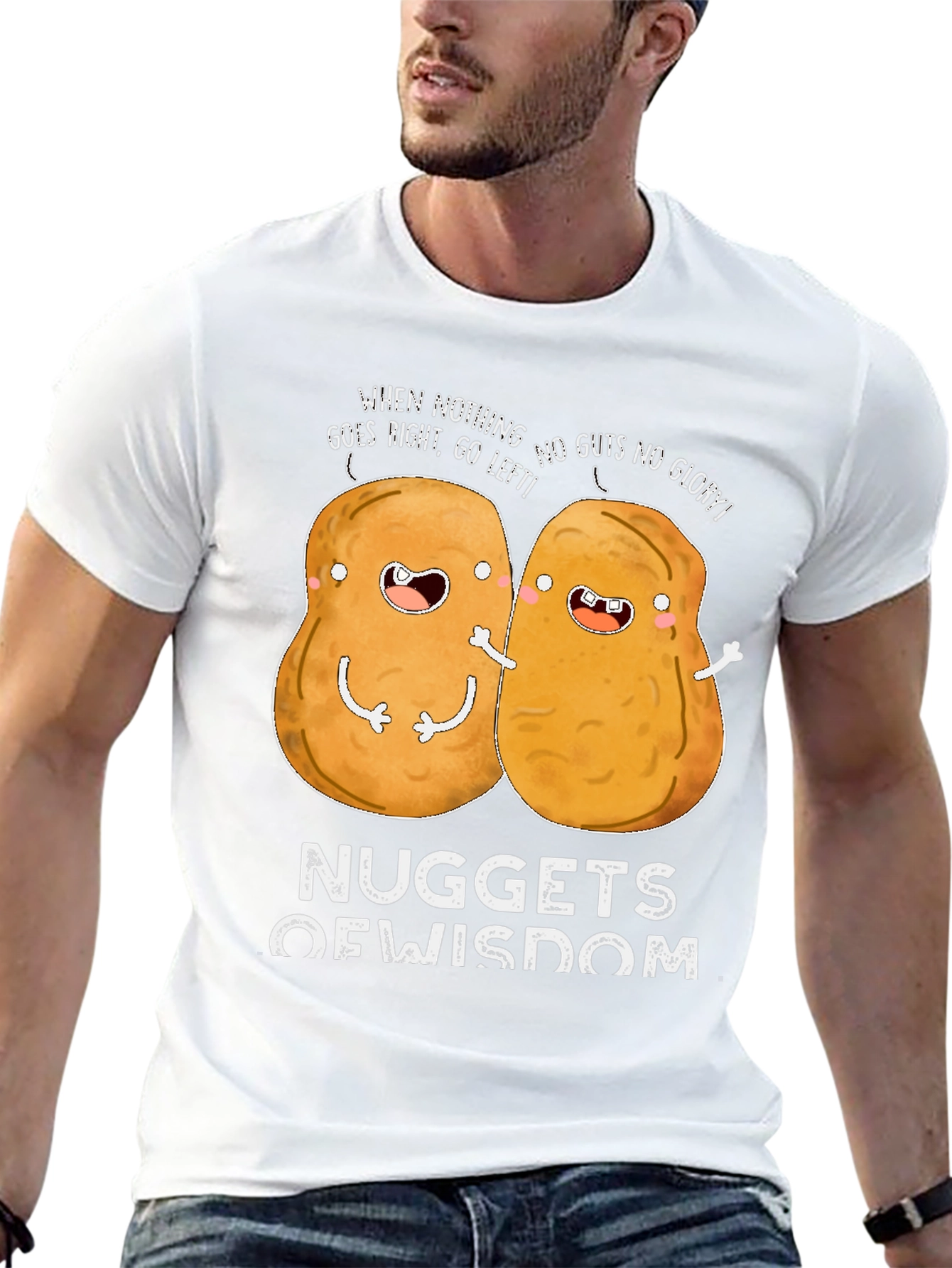 Nuggets of Wisdom Funny Graphic T-Shirt