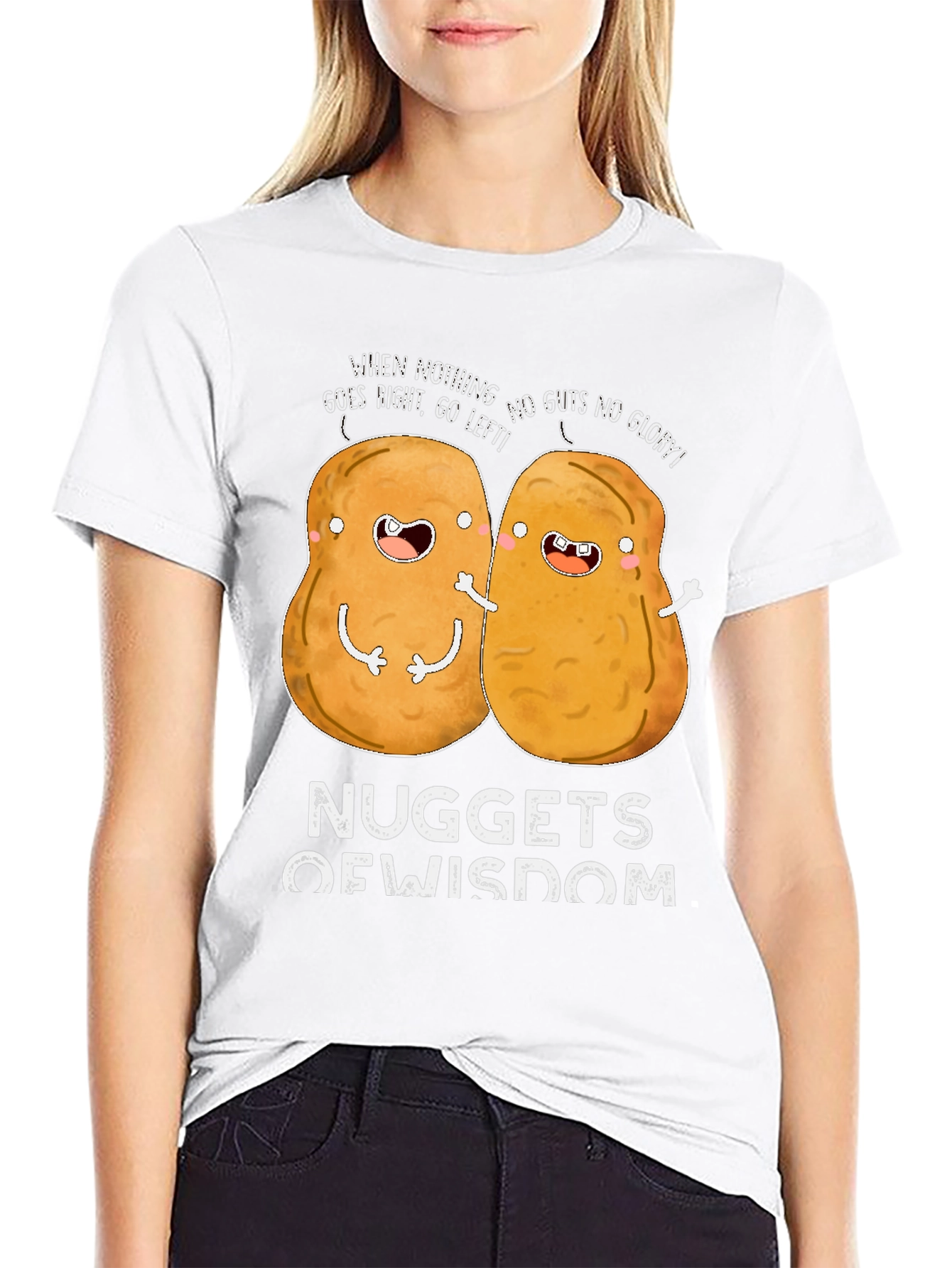 Nuggets of Wisdom Funny Graphic T-Shirt