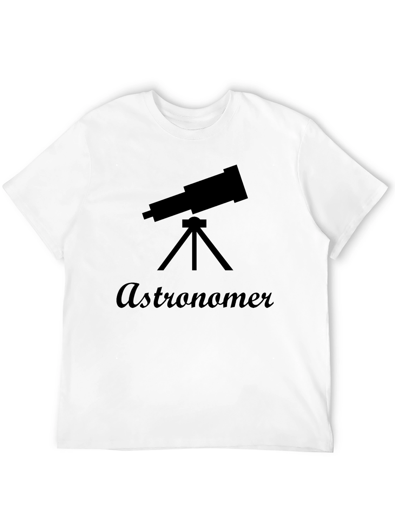 Astronomer Graphic Tee - Black Cotton T-Shirt
