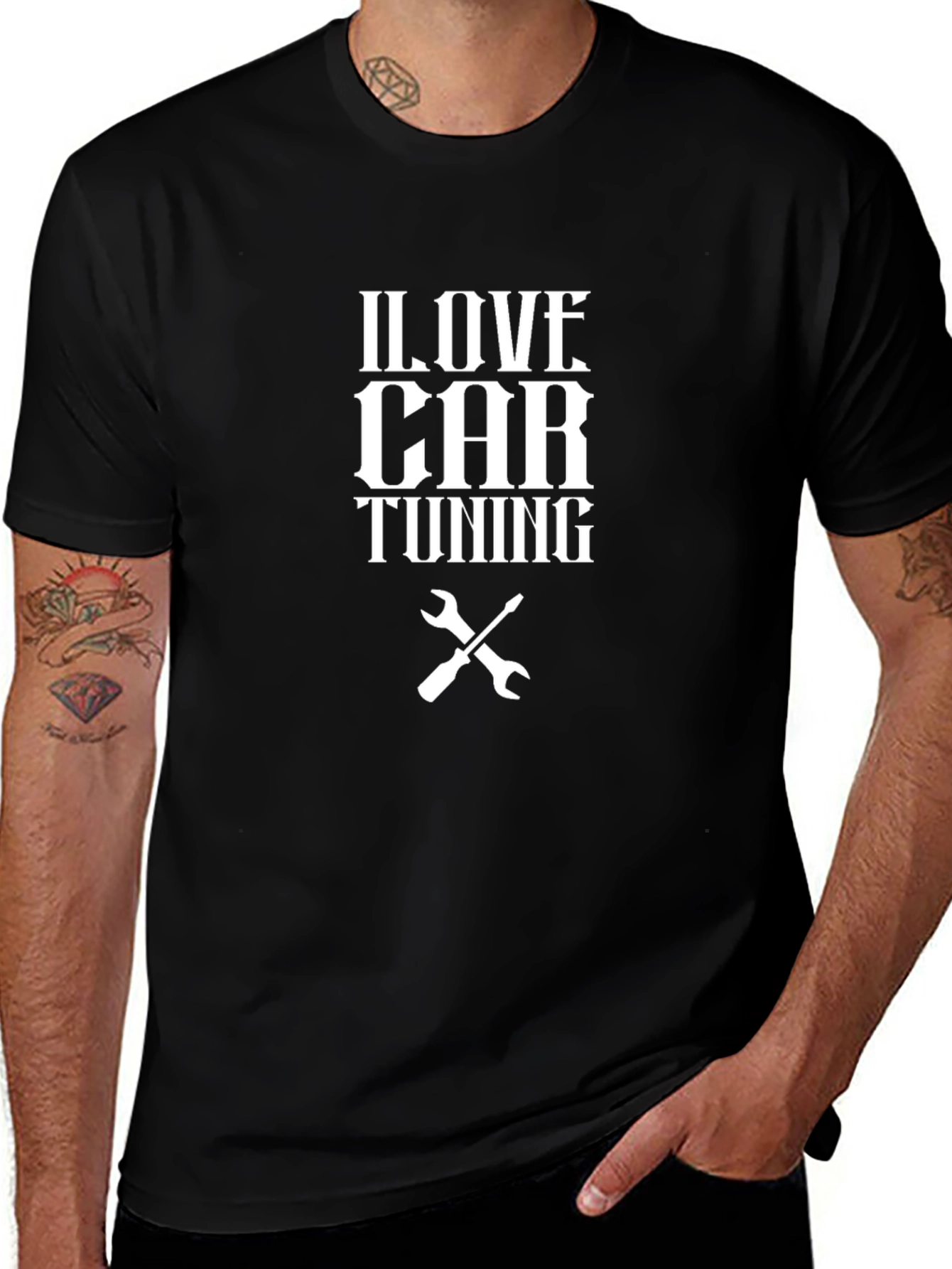 I Love Car Tuning Graphic T-Shirt - Mechanic Gift