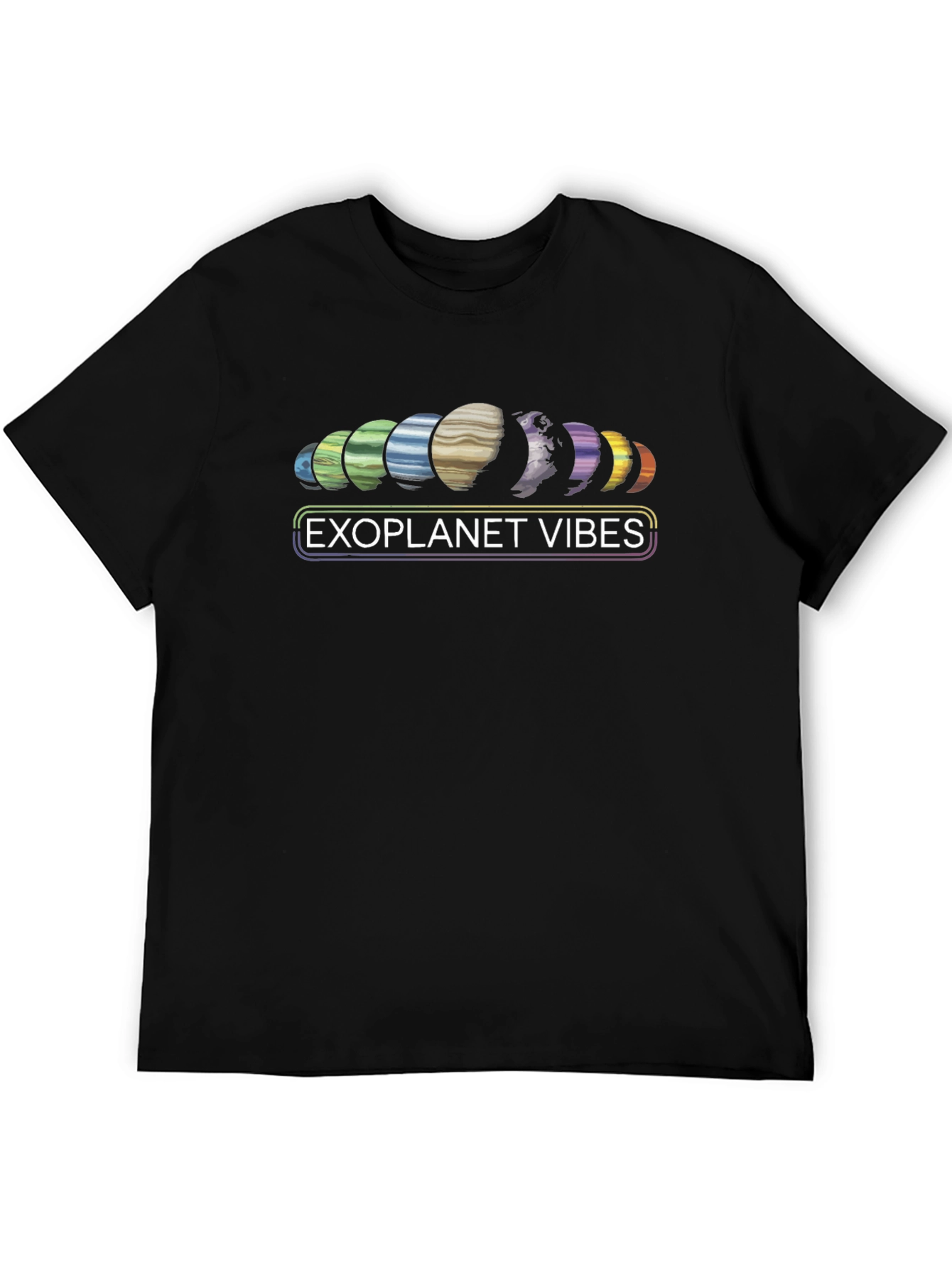 Exoplanet Vibes Graphic T-Shirt Cool Space Design