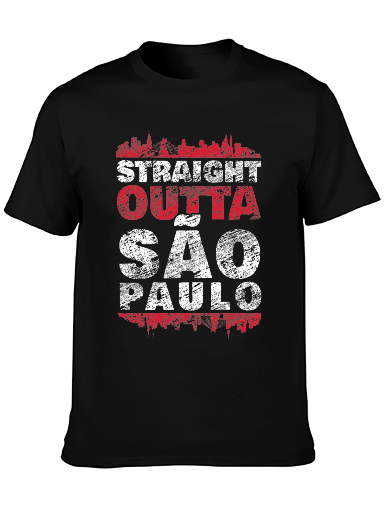 Straight Outta São Paulo Black T-Shirt