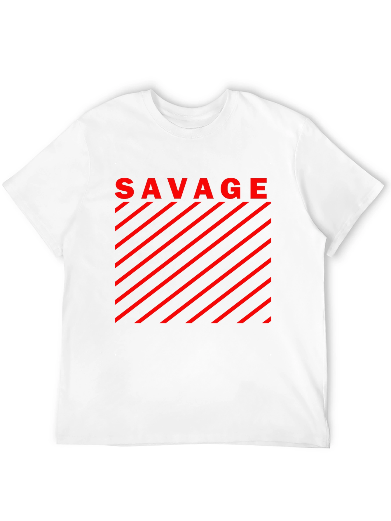 Savage Graphic T-Shirt - Bold Red Design