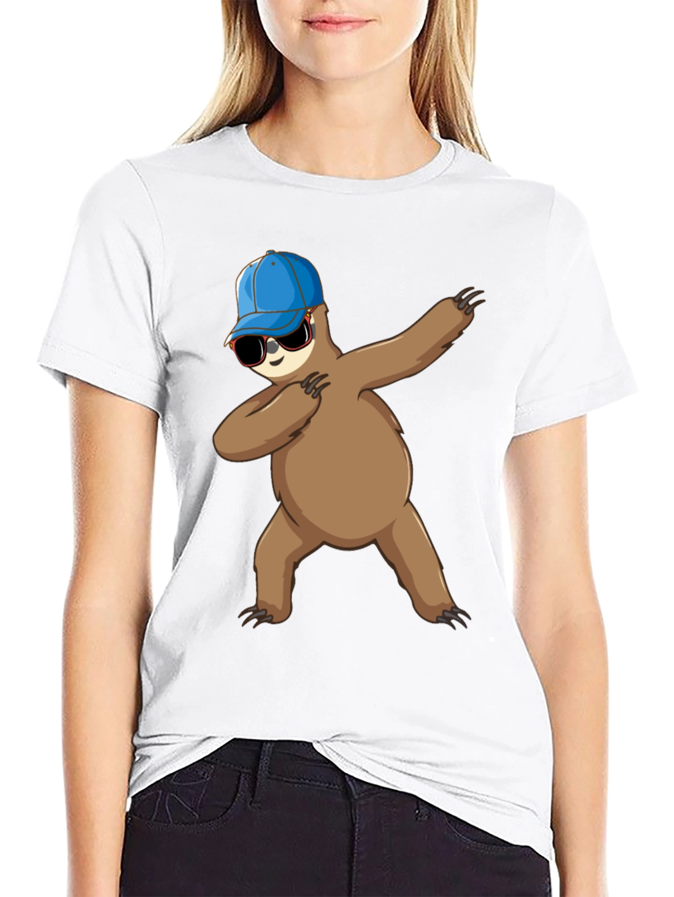 Dabbing Sloth Graphic Tee
