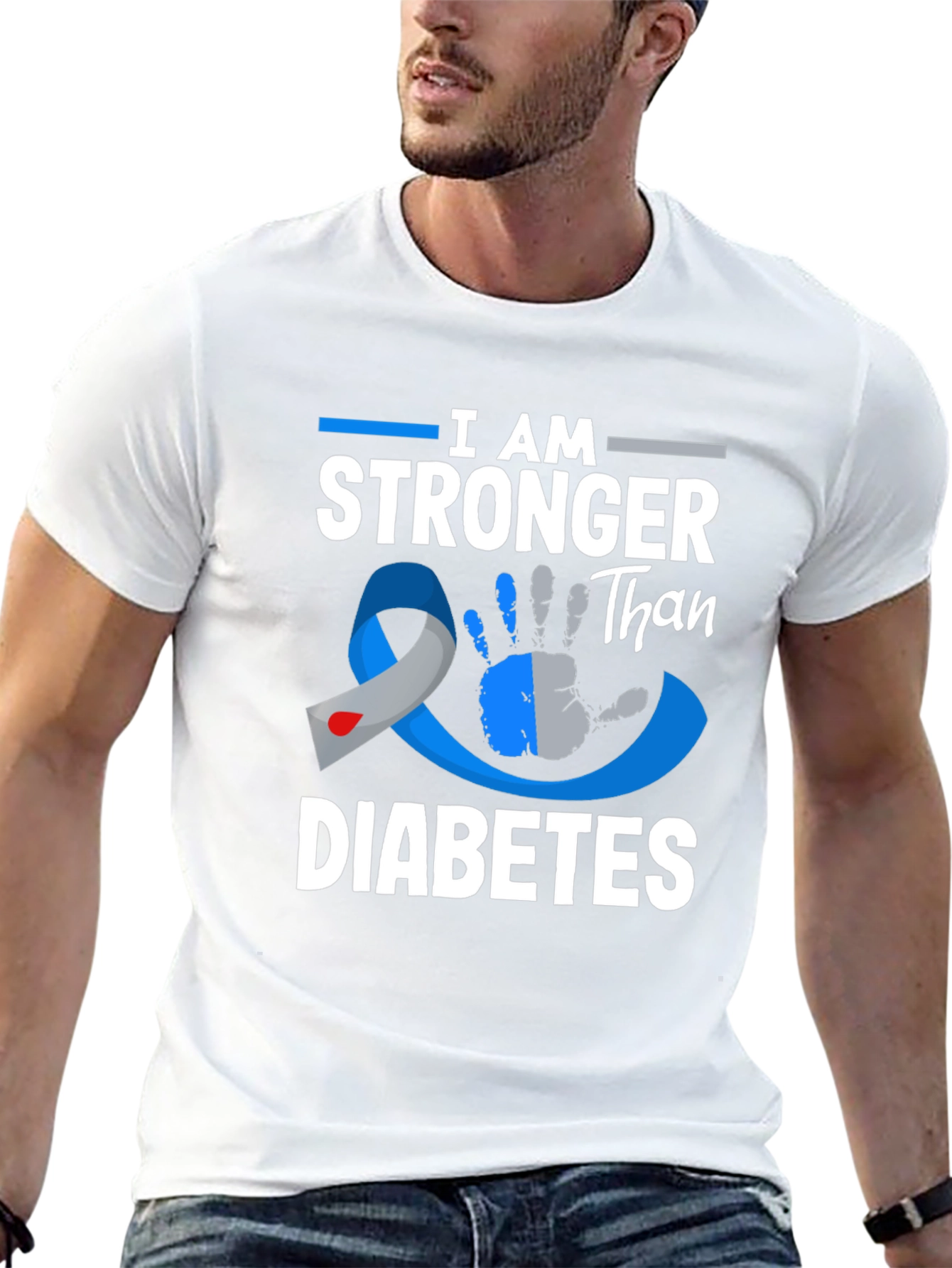 Stronger Than Diabetes Awareness T-Shirt