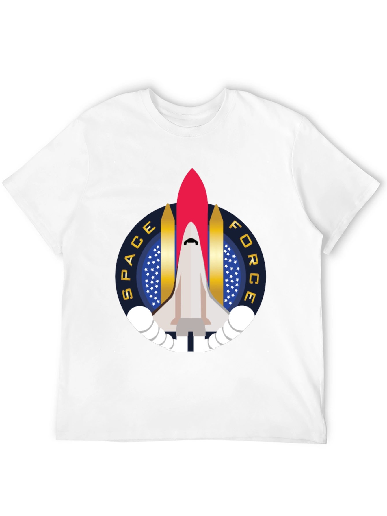 Space Force Rocket Graphic T-Shirt