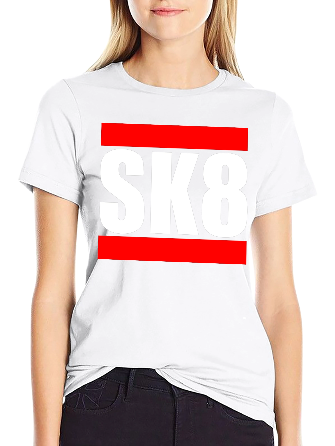 SK8 Graphic Tee - Skateboarding Style T-Shirt