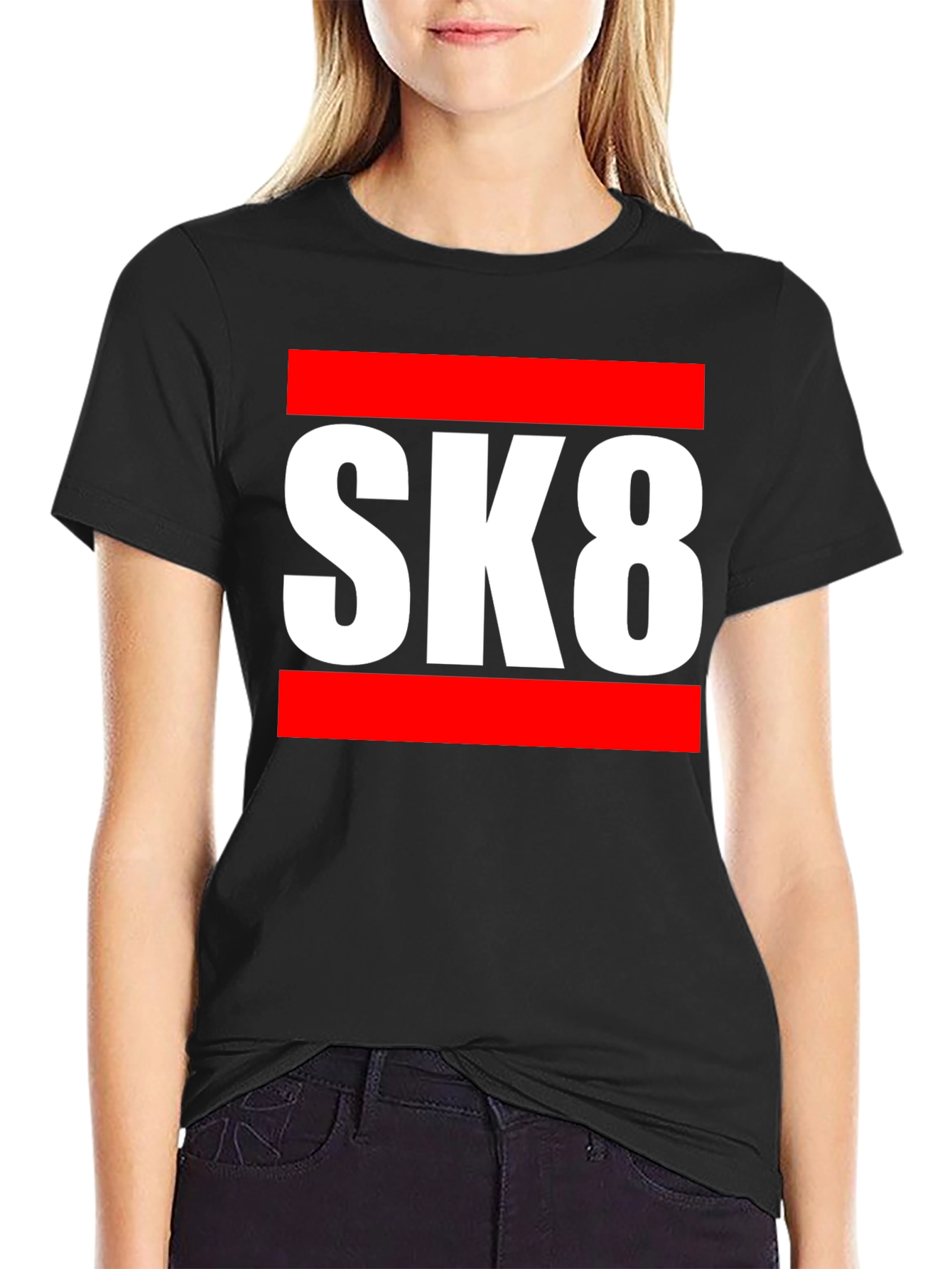 SK8 Graphic Tee - Skateboarding Style T-Shirt