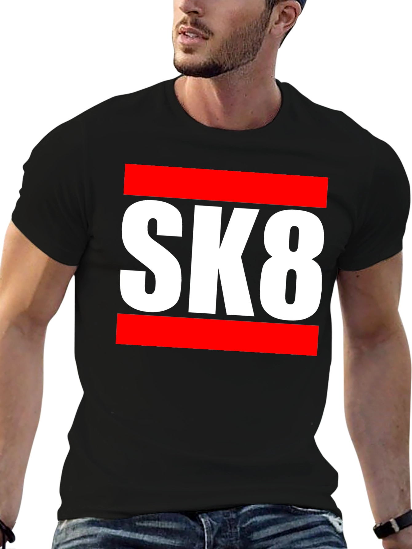 SK8 Graphic Tee - Skateboarding Style T-Shirt