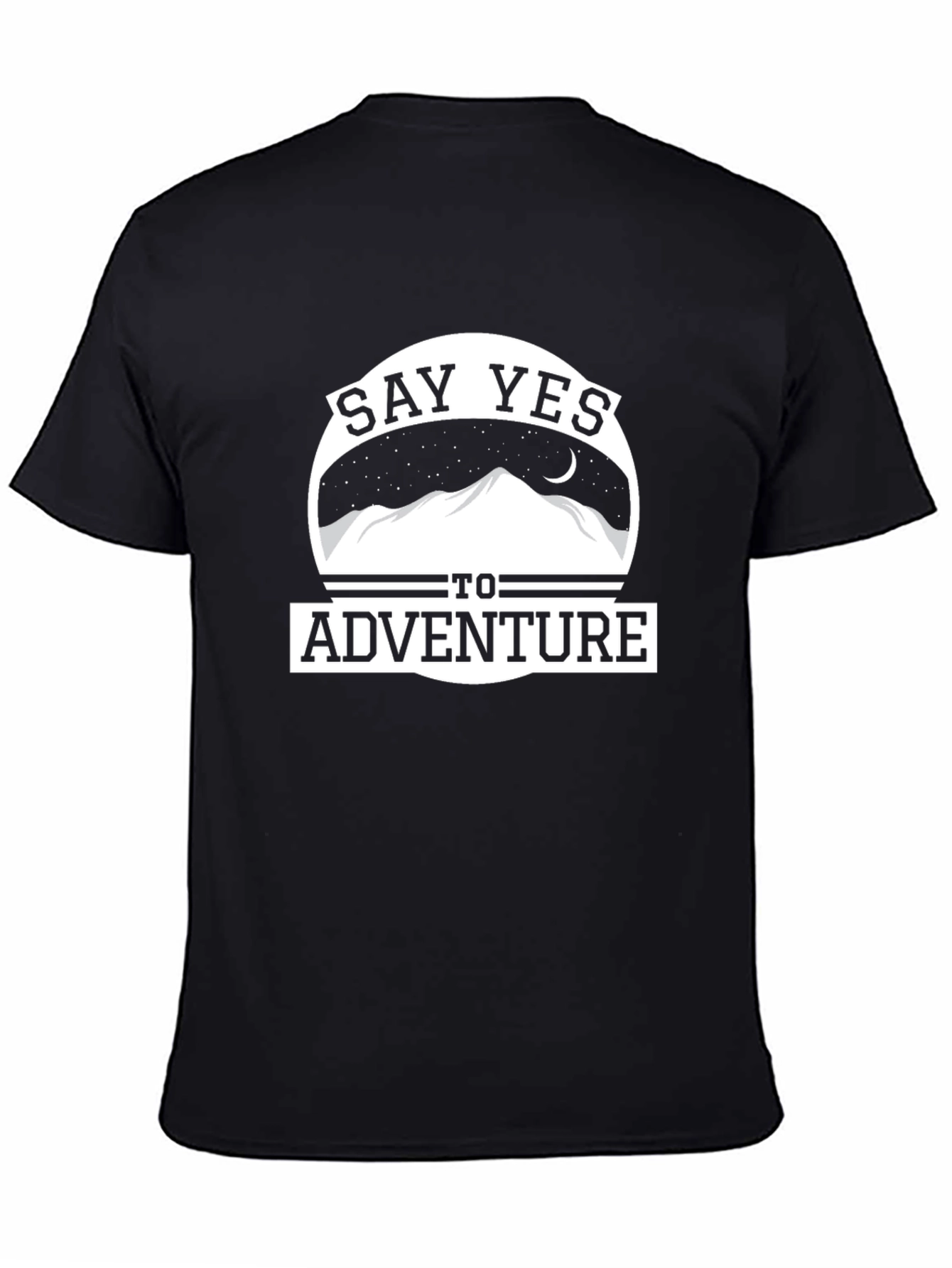Say Yes to Adventure Black T-Shirt