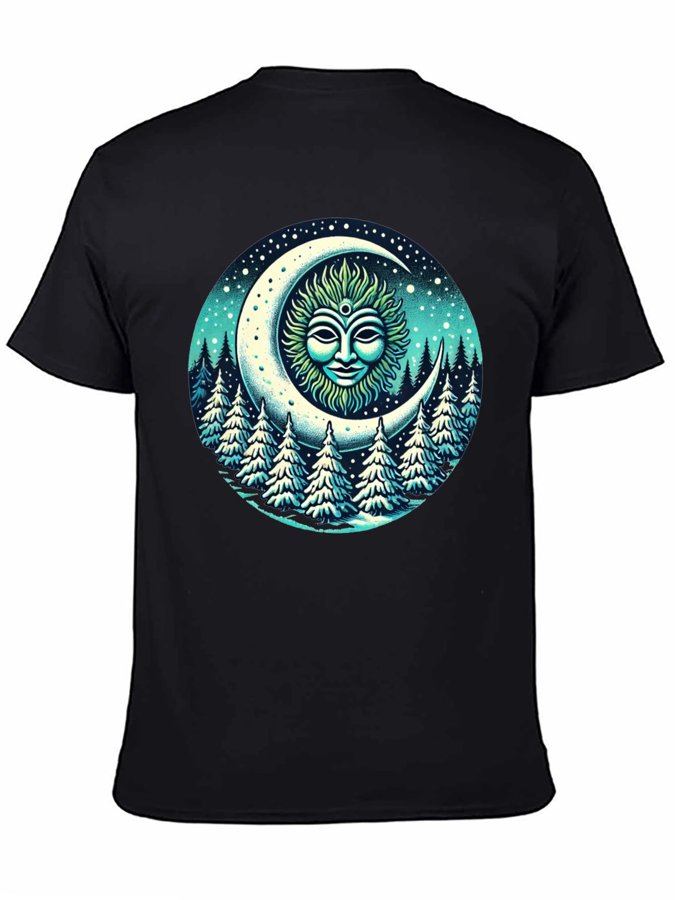 Celestial Moon Forest T-Shirt