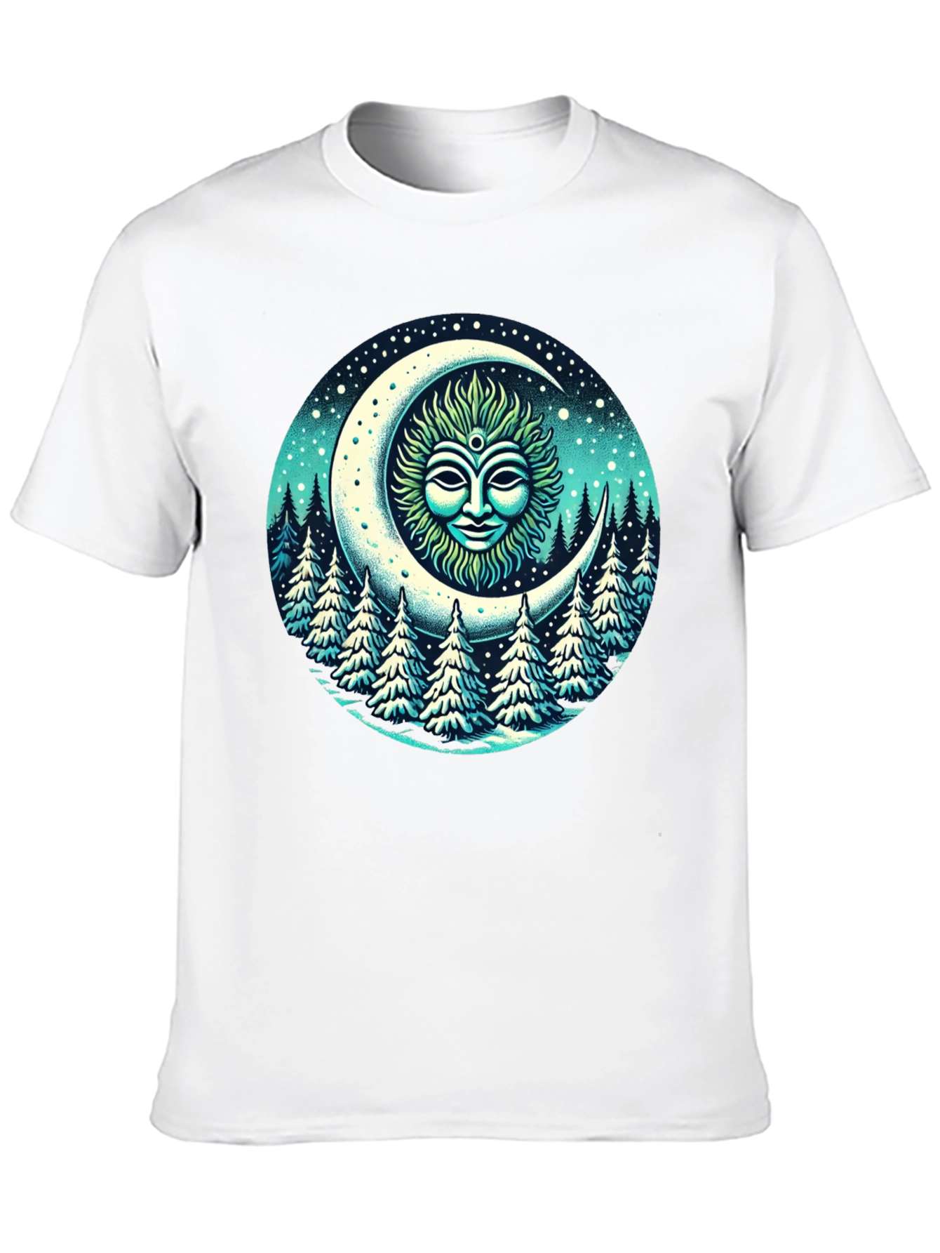 Celestial Moon Forest T-Shirt