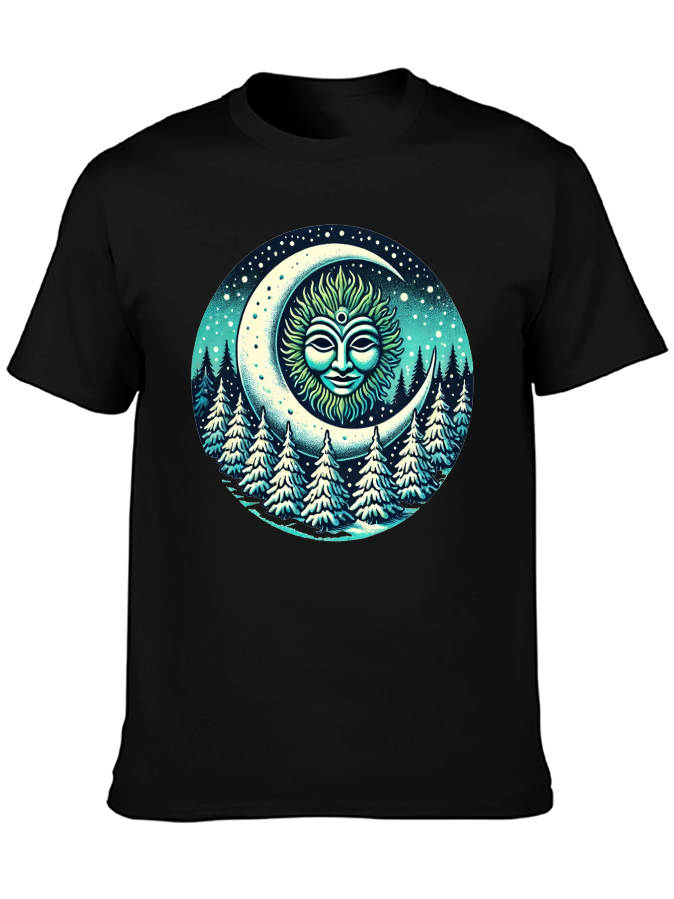 Celestial Moon Forest T-Shirt