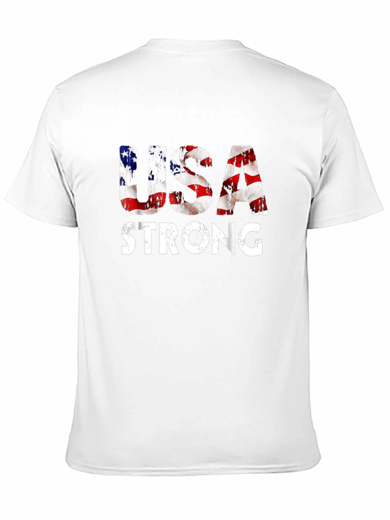 USA Strong Graphic Print Mens T-Shirt