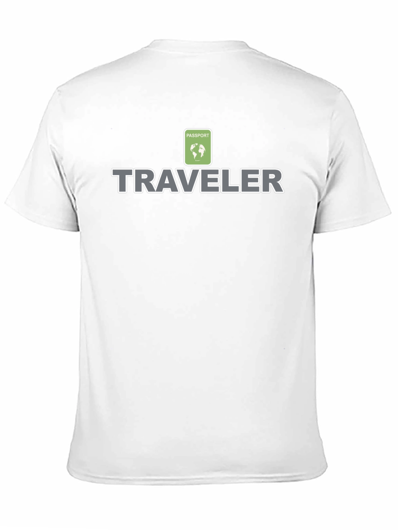 Traveler Passport Globe Graphic Black T-Shirt