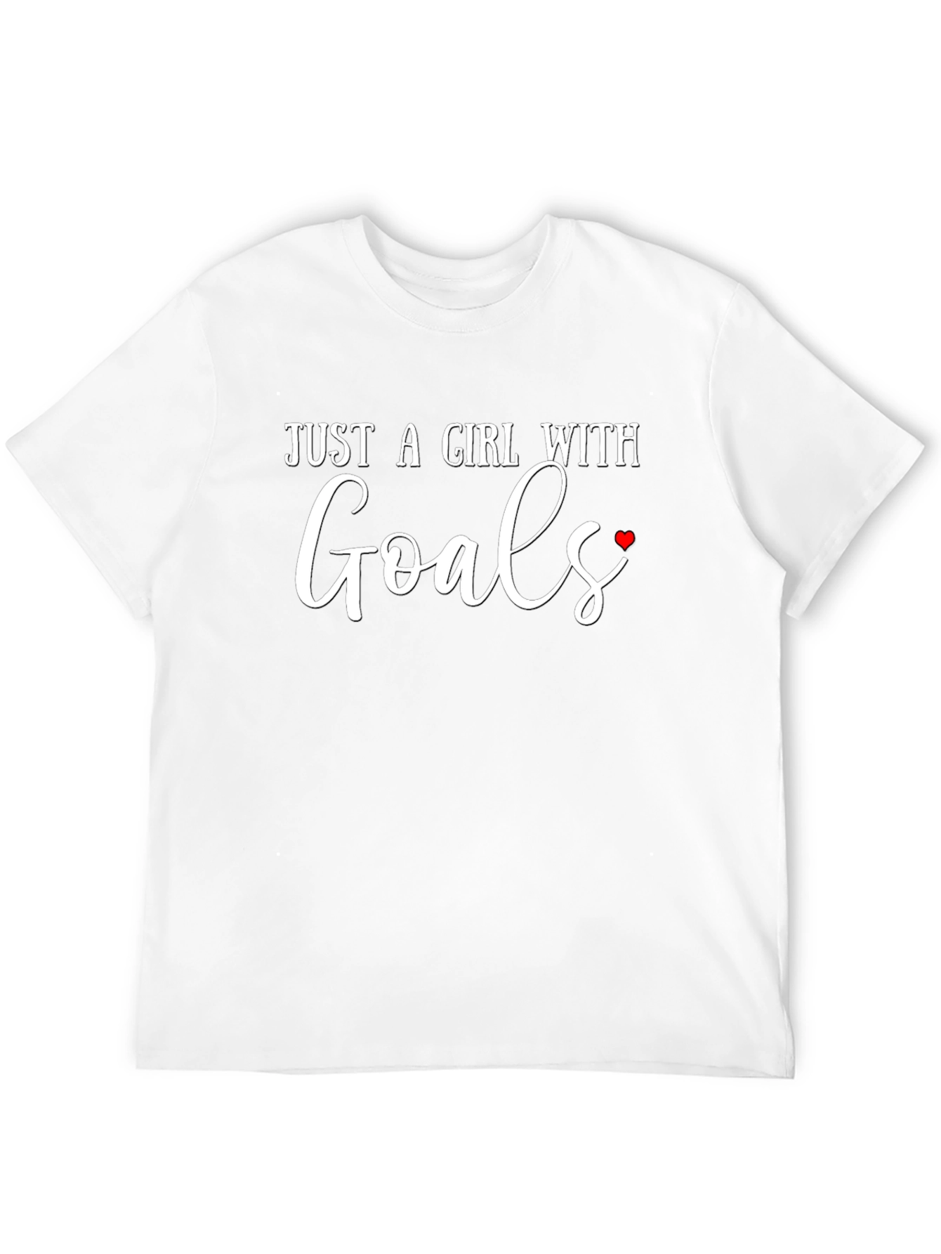 Just A Girl With Goals T-Shirt - Black