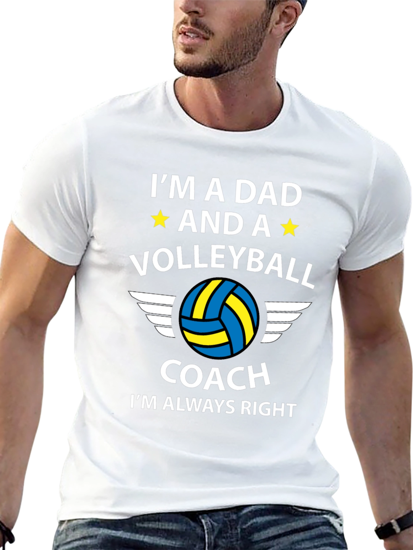 Dad Volleyball Coach T-Shirt: Always Right!