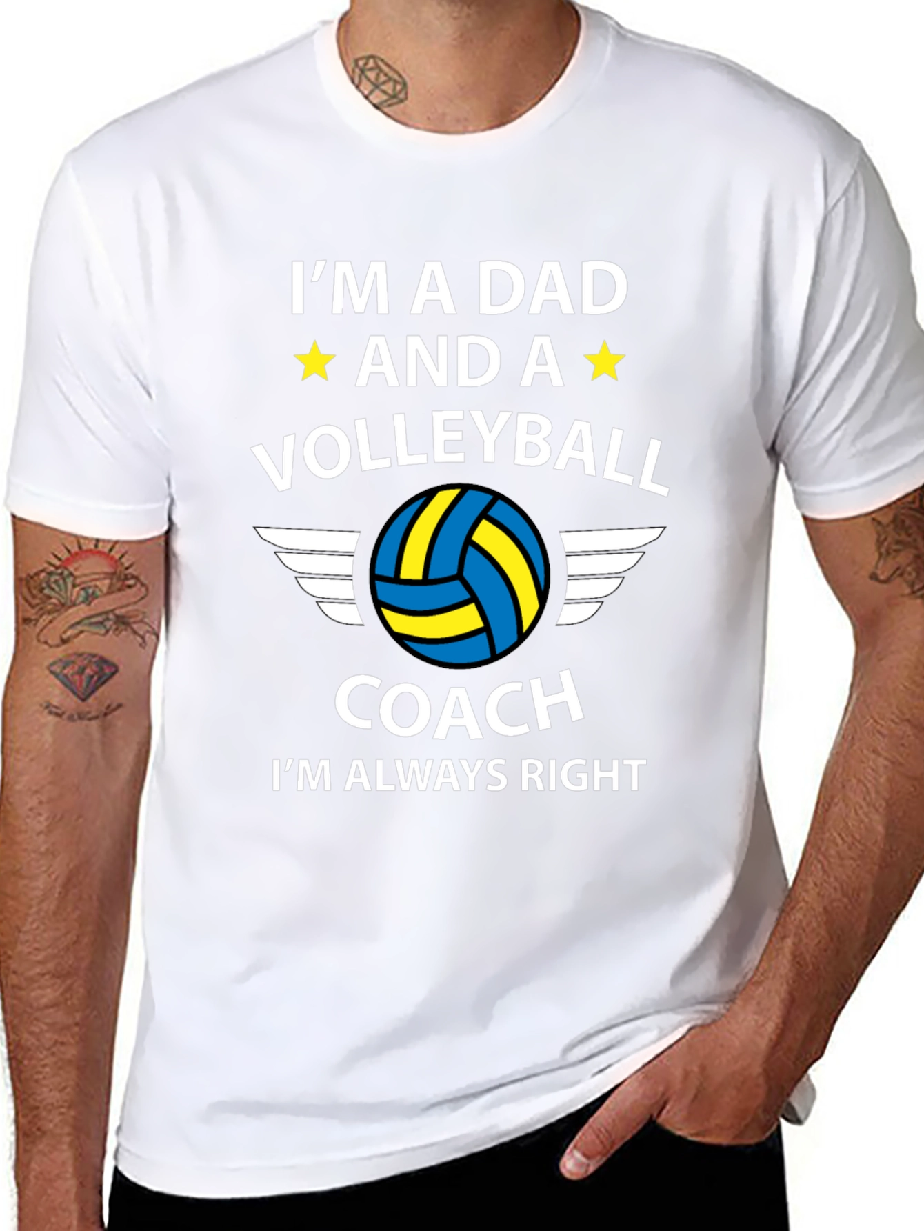 Dad Volleyball Coach T-Shirt: Always Right!