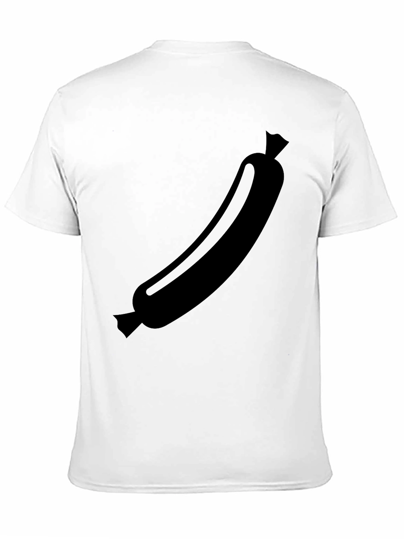 Black Sausage Graphic Tee - Funny Food Shirt
