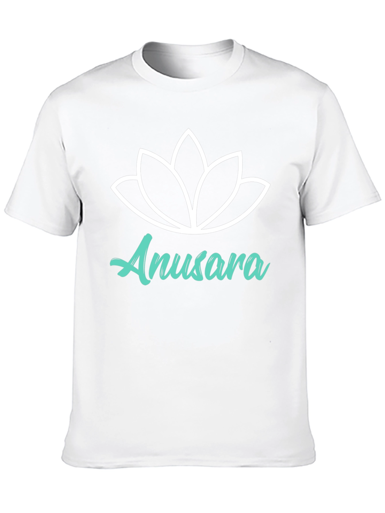 Anusara Yoga Lotus Graphic Black T-Shirt