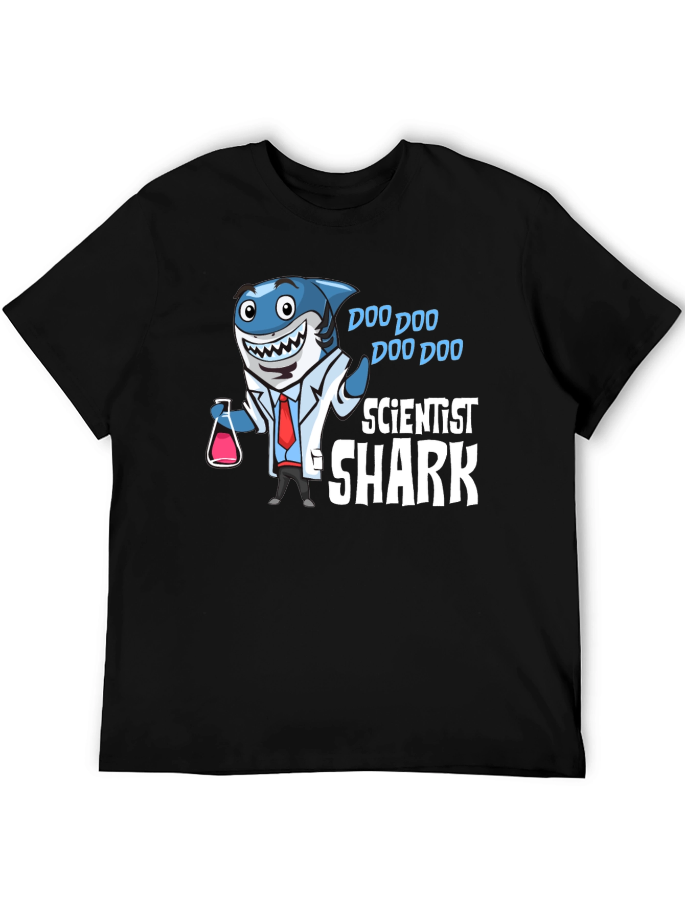 Scientist Shark T-Shirt Funny Graphic Tee
